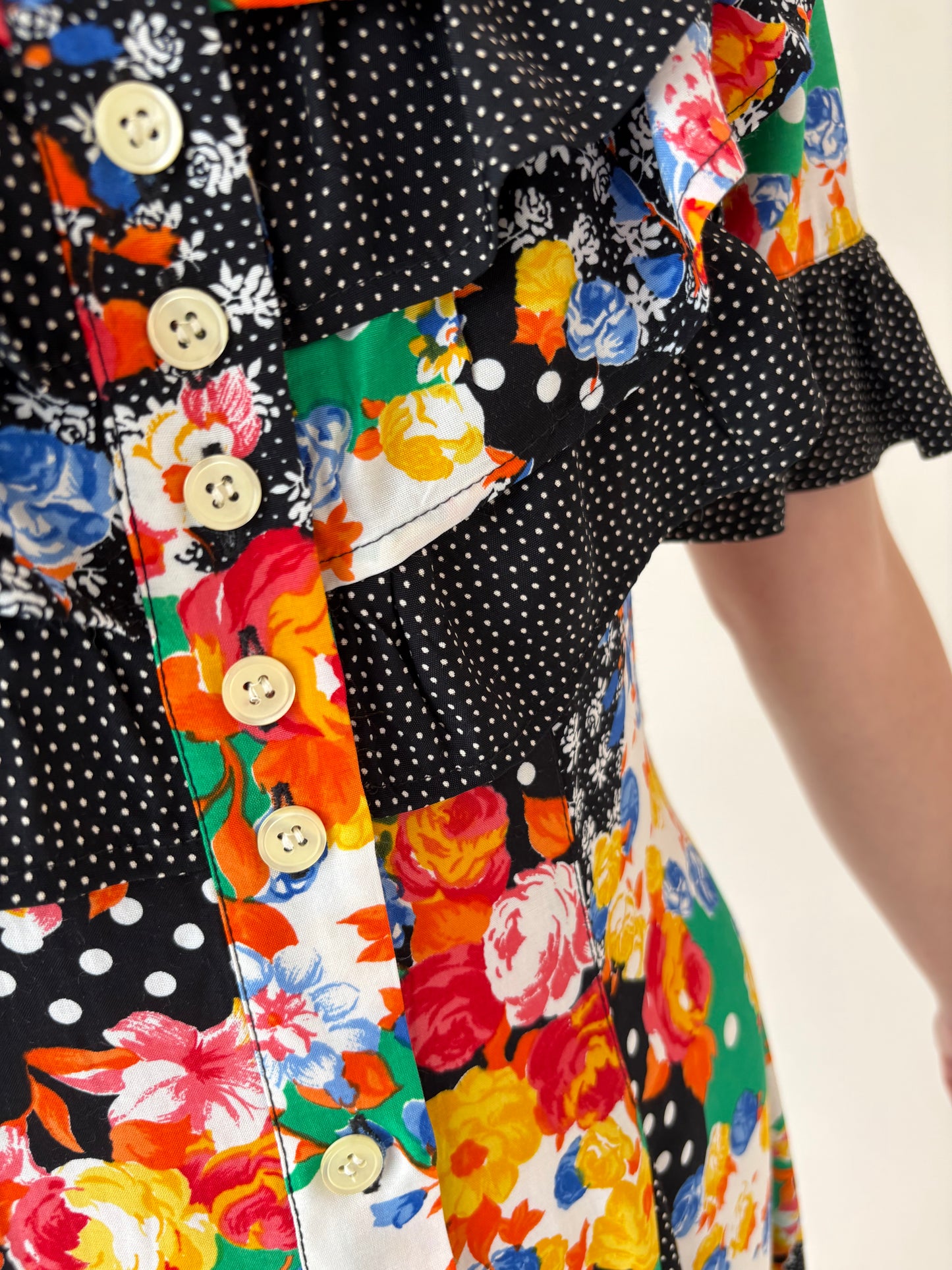 Rochie vintage maxi vaporoasă în stil Dolce & Gabbana