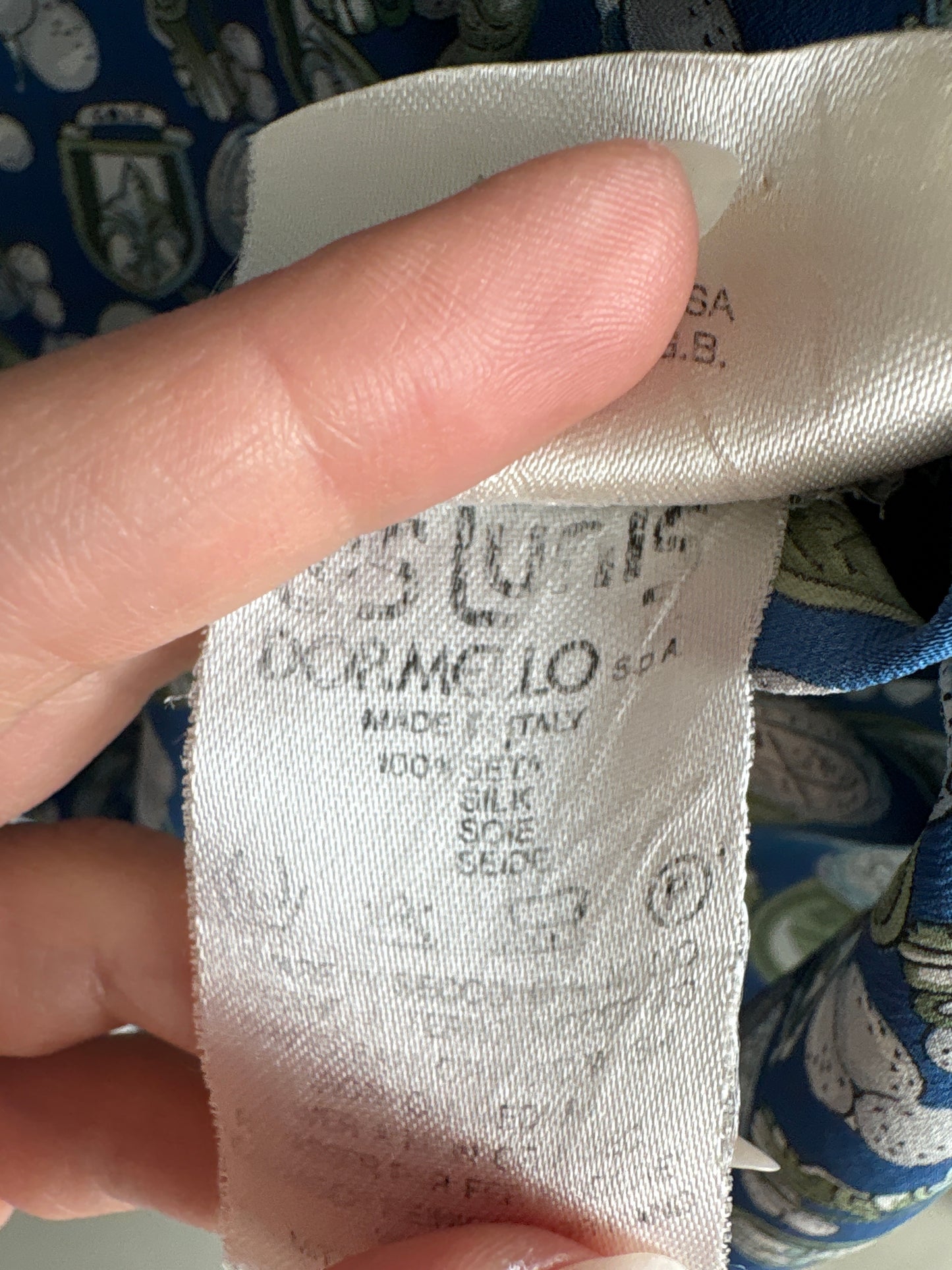 Top de brand luxury italian Liola din mătase naturală