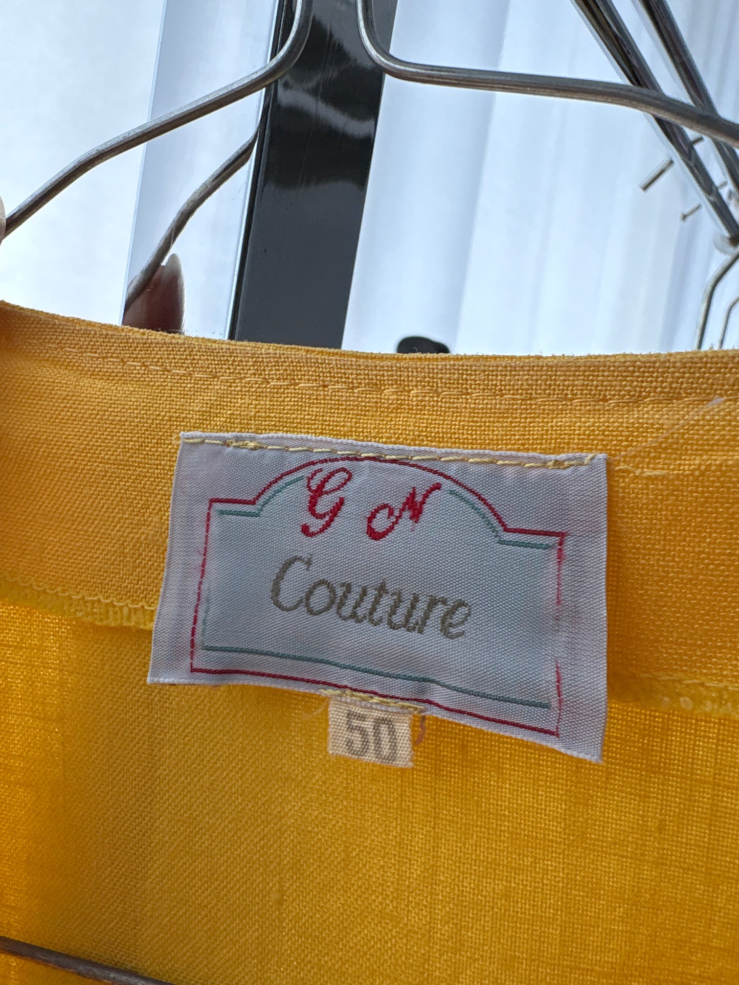 Sacou clasic din in premium ‘couture’ lemon yellow