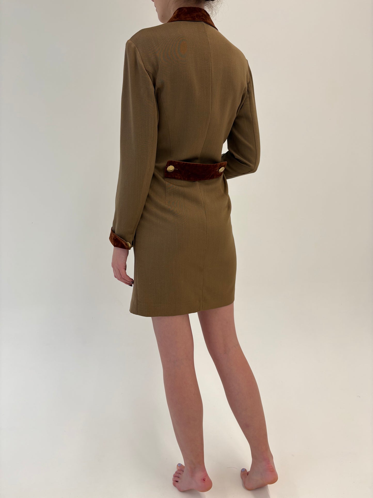 Rochie Old vintage anii 60 din worsted wool