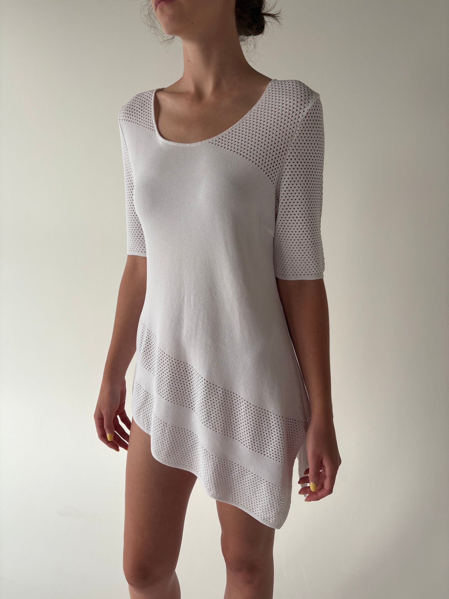 Top italian asimetric din jerse de vascoza greu