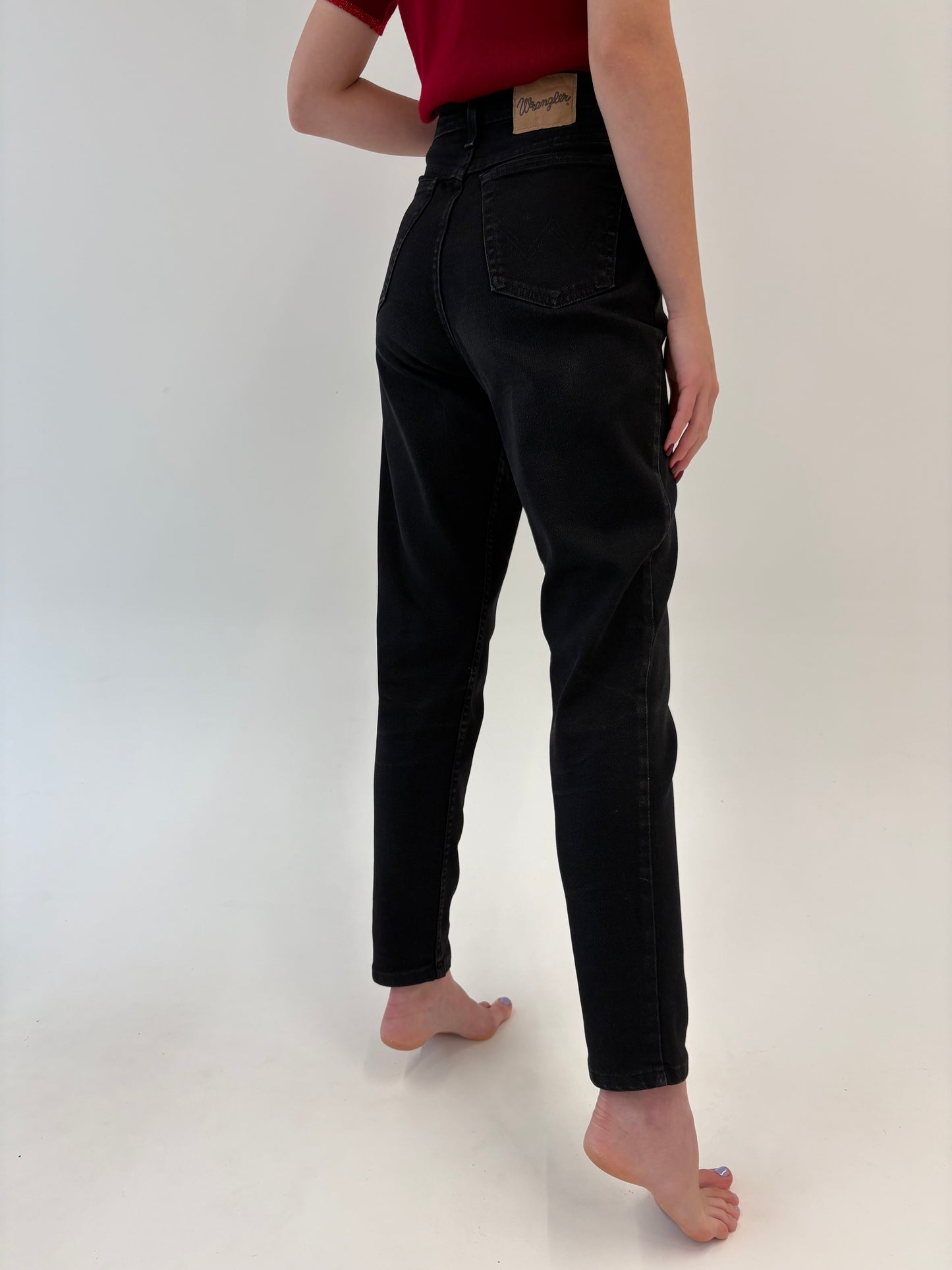 Jeans vintage premium modelator cu talie ultra înaltă mom fit