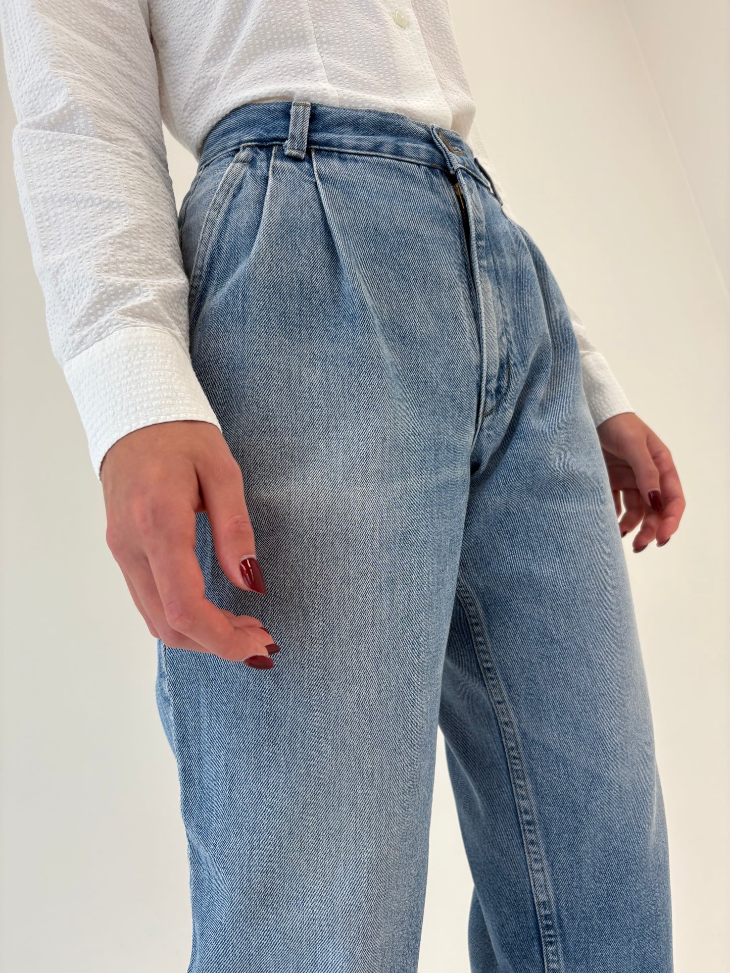 Jeans vintage petite cu pense classic wash