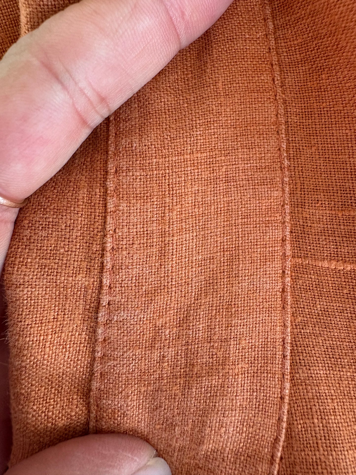 Cămașa din in premium jasper orange