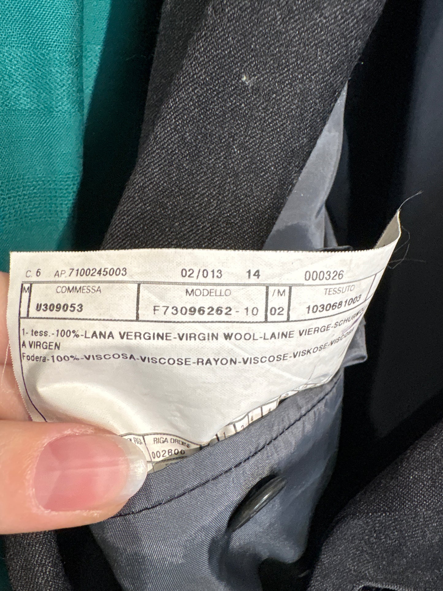 Sacou Calvin Klein din lana extrafina în croi actual charcoal gray