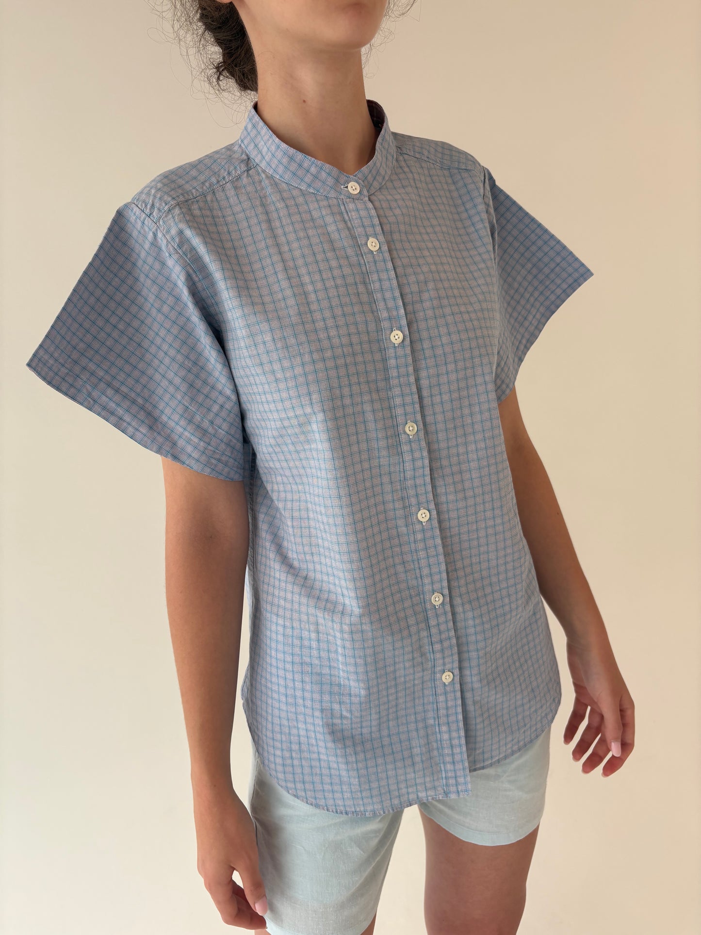 Pantaloni baby blue de brand premium Imperial din in și bumbac
