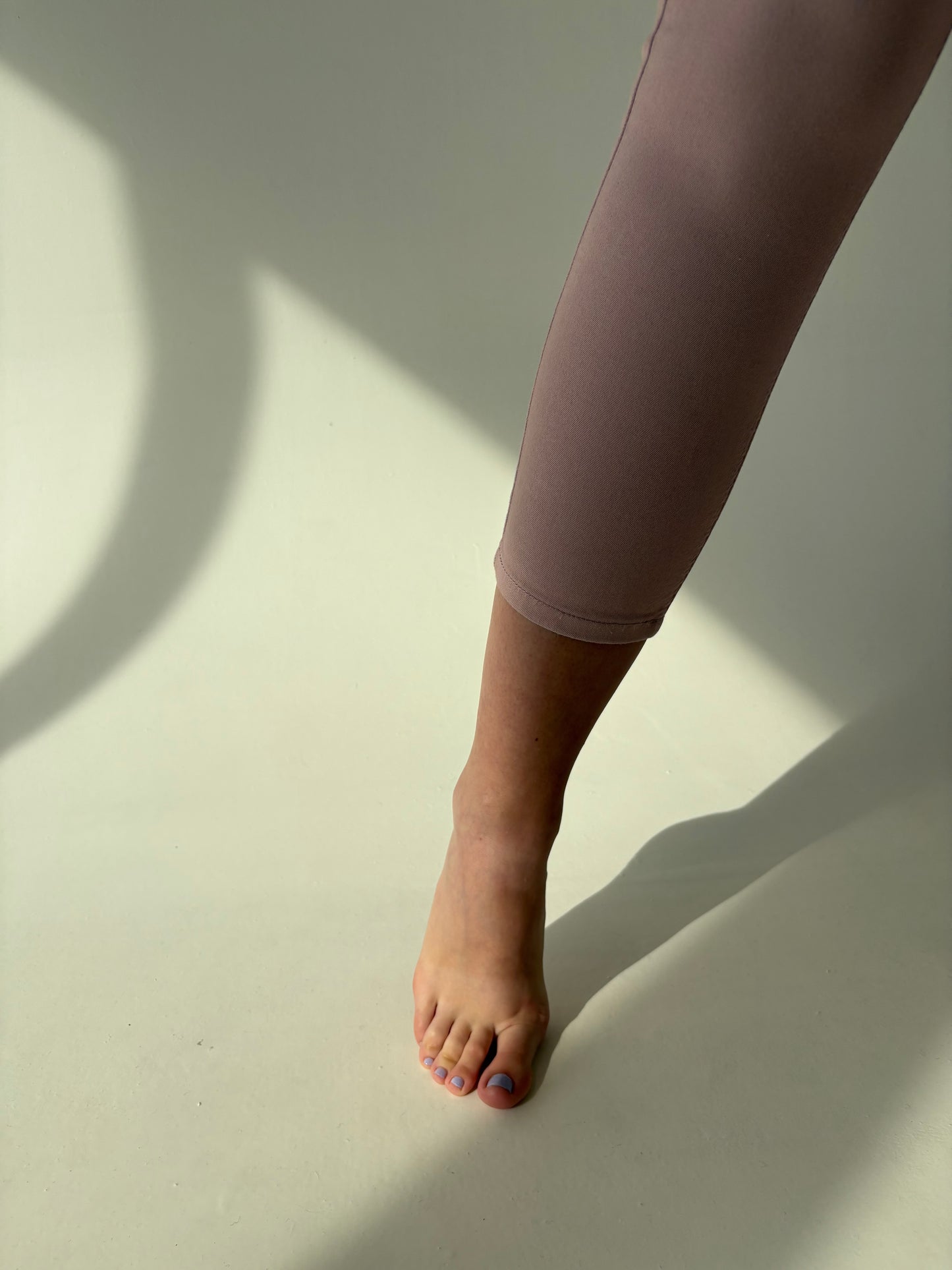 Jeans premium light pink petite capri modelatori