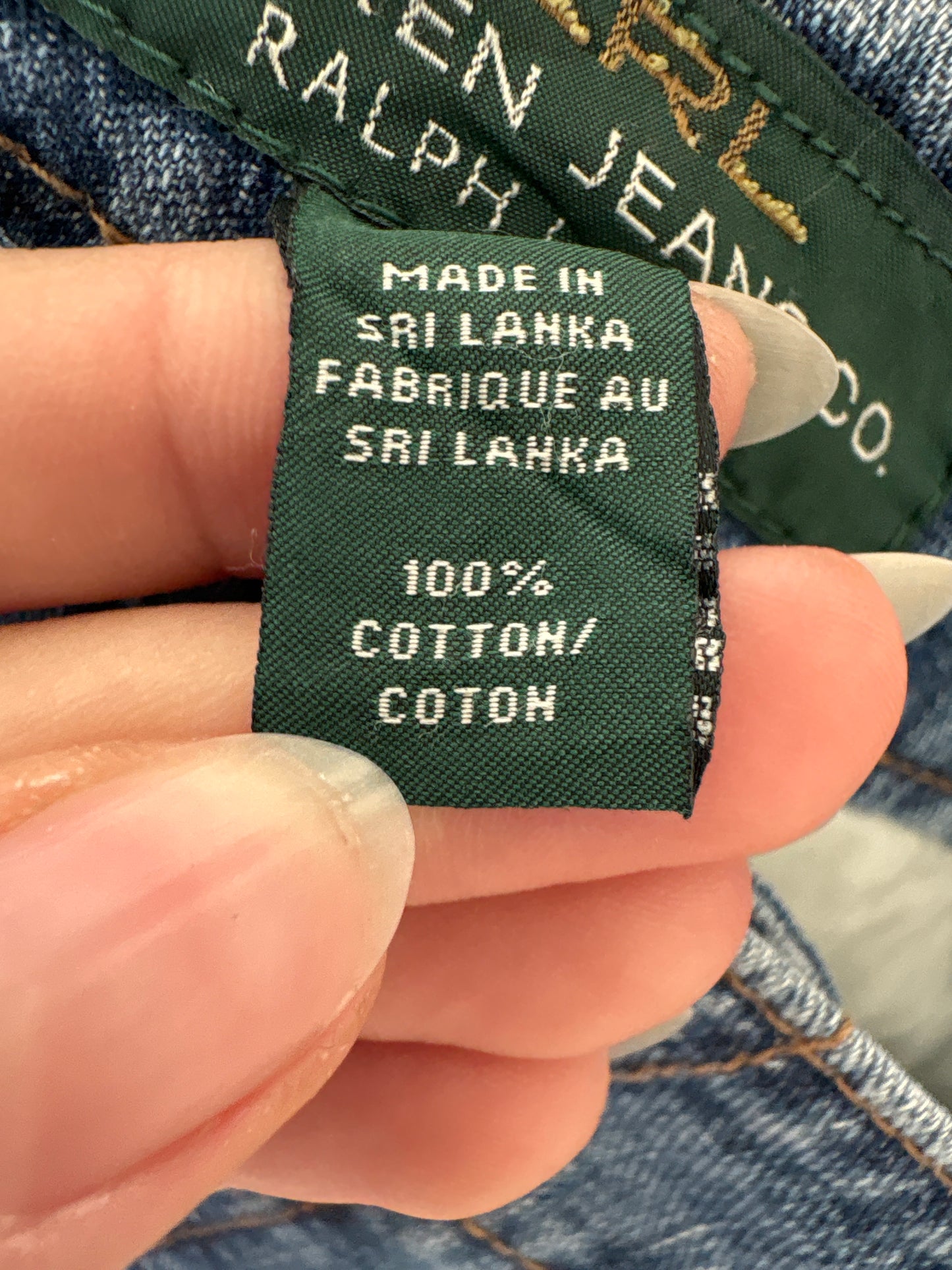 Jeans capri de care Ralph Lauren în croi super revenit în trend