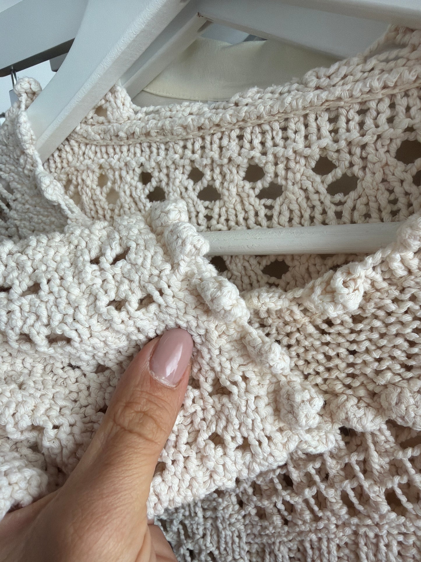 Soft knit de vară excepțional lucrat manual din macrame moale de bumbac