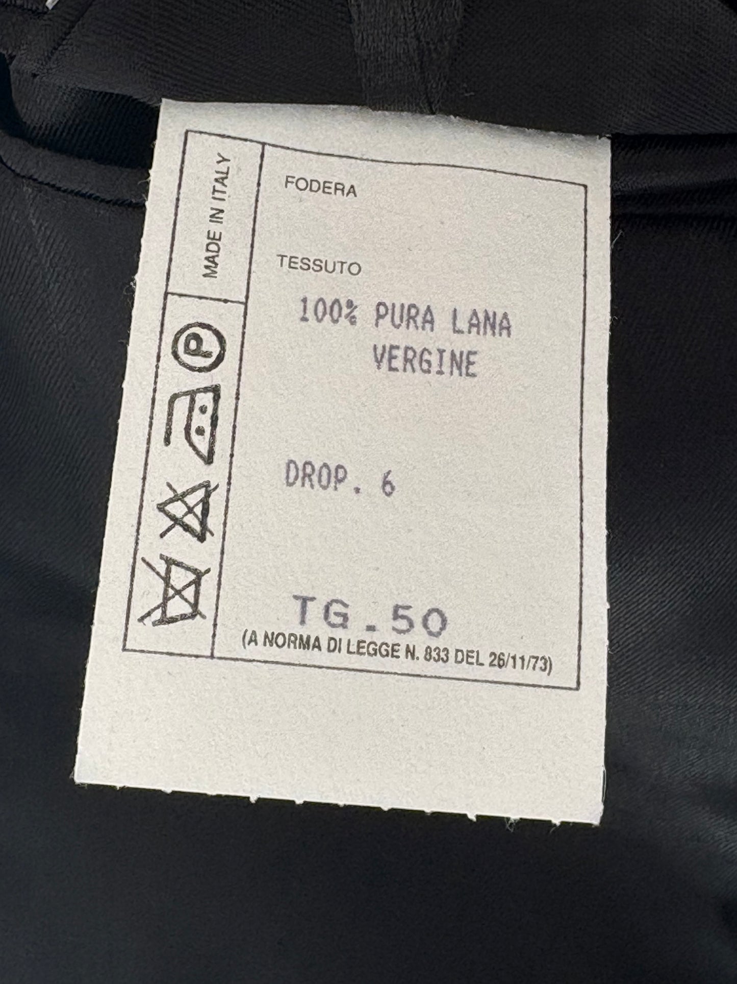 Sacou italian în croi actual din stofă de lana merino extrafina