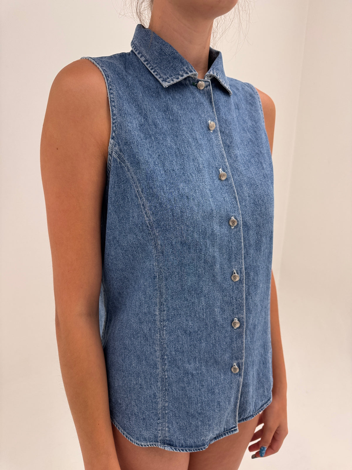 Cămașa cambrata din jeans moale Rommy Hilfiger classic wash