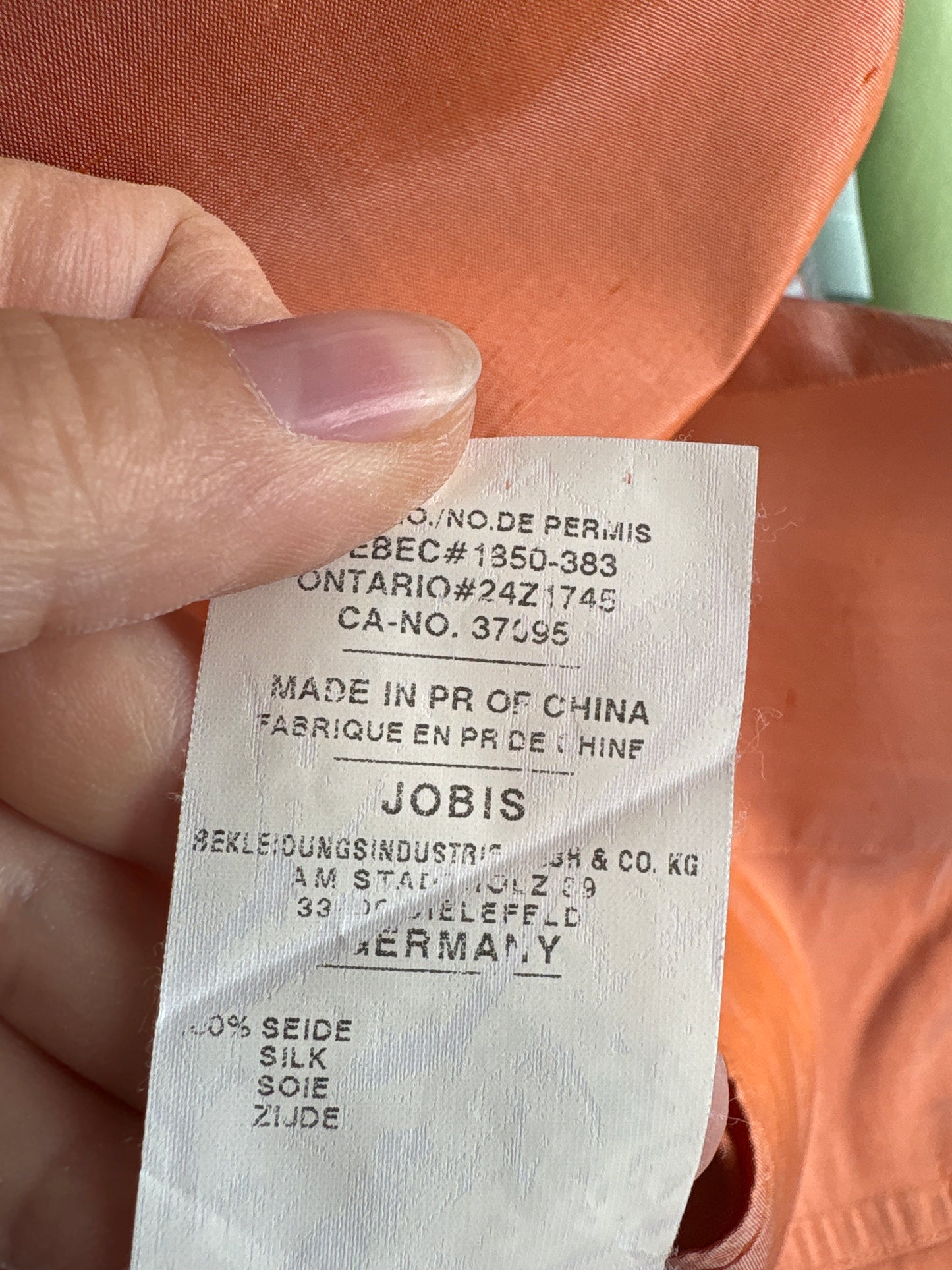 Sacou cambrat din mătase naturală dupioni perlata cu mânecă 3/4