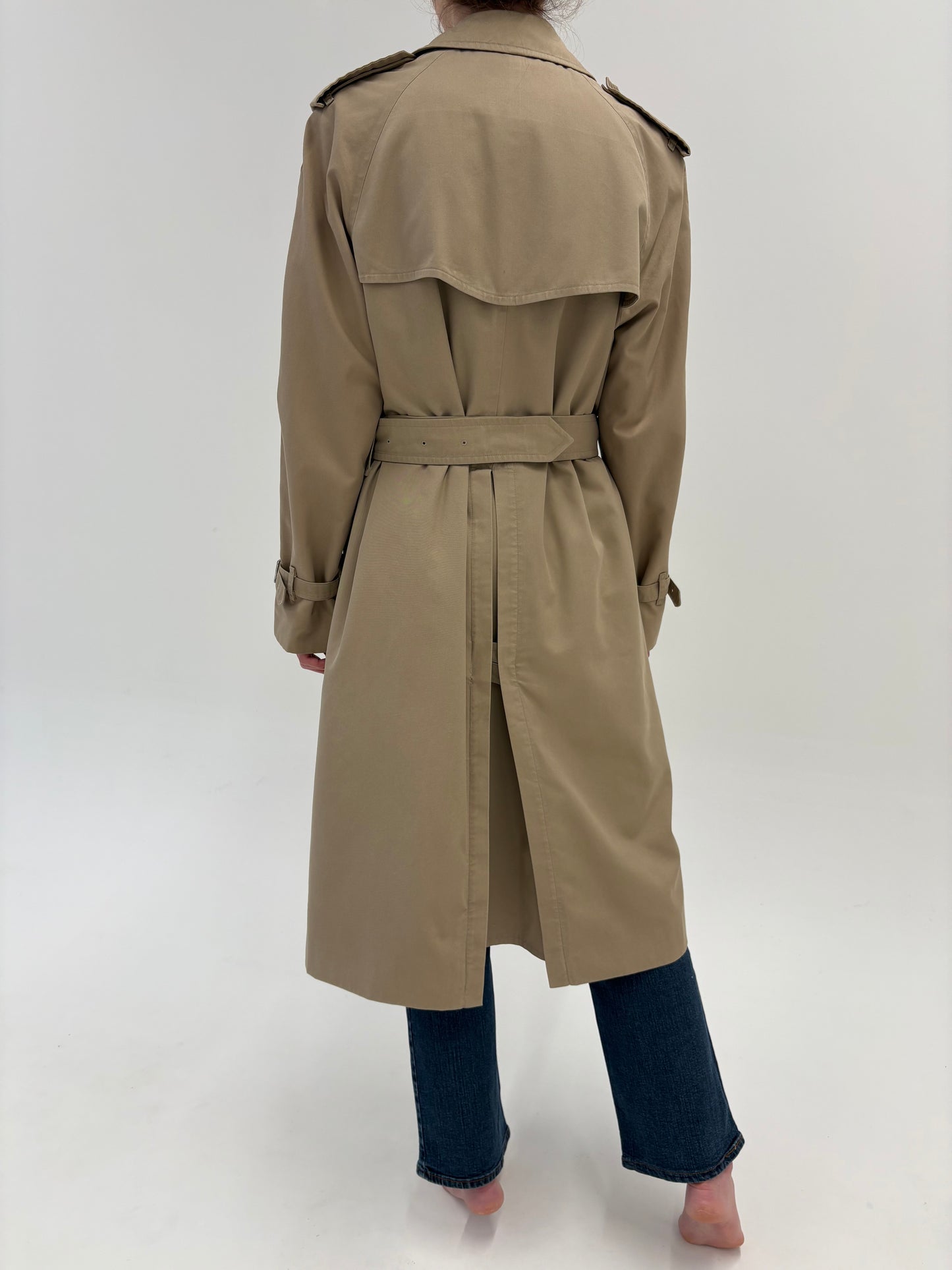 Trench high end Burberry tall de toamnă-iarnă cu liner de lana detașabil