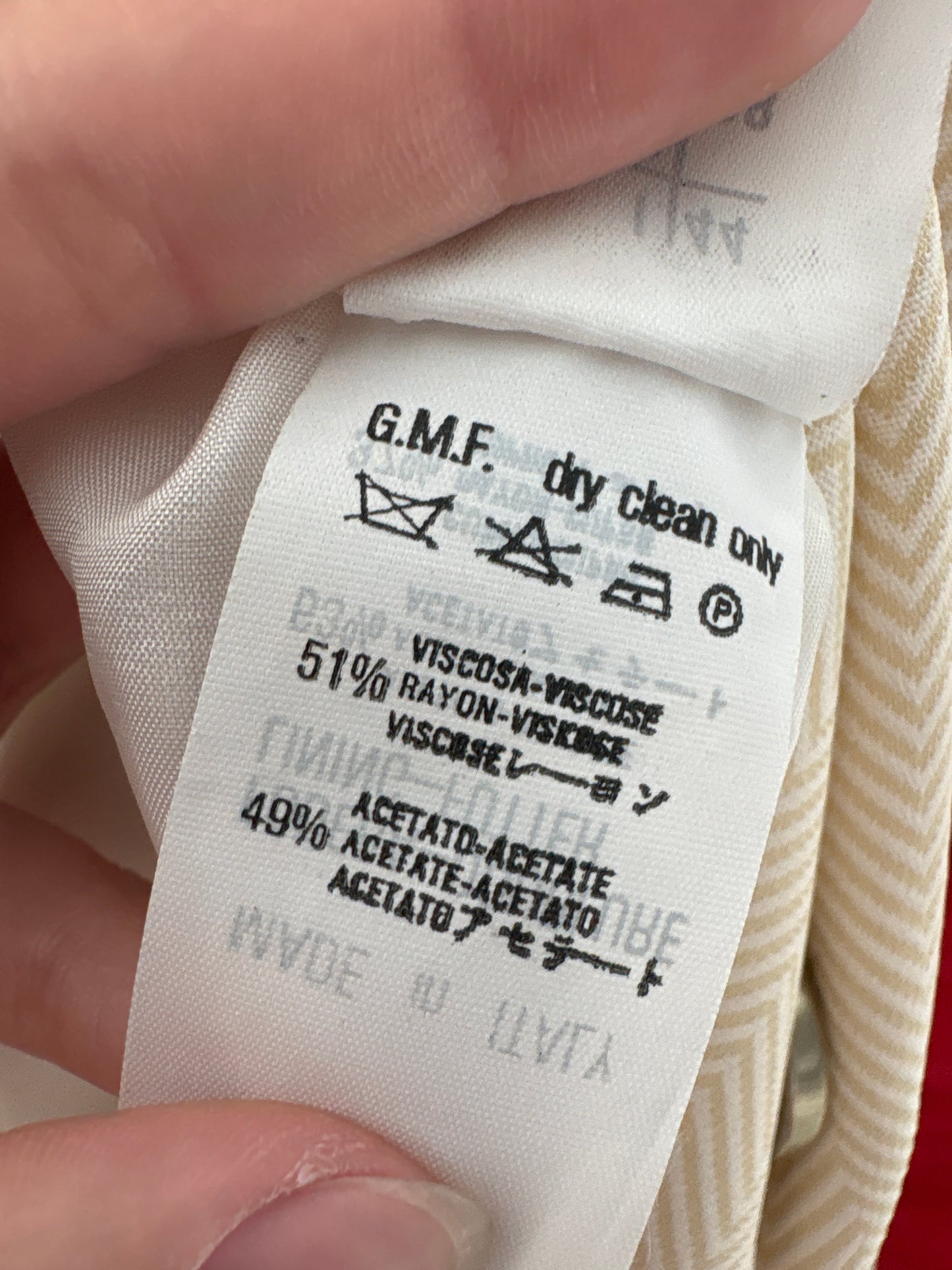 Sacou luxury Gianfranco Ferre Chevron camel cu butter white