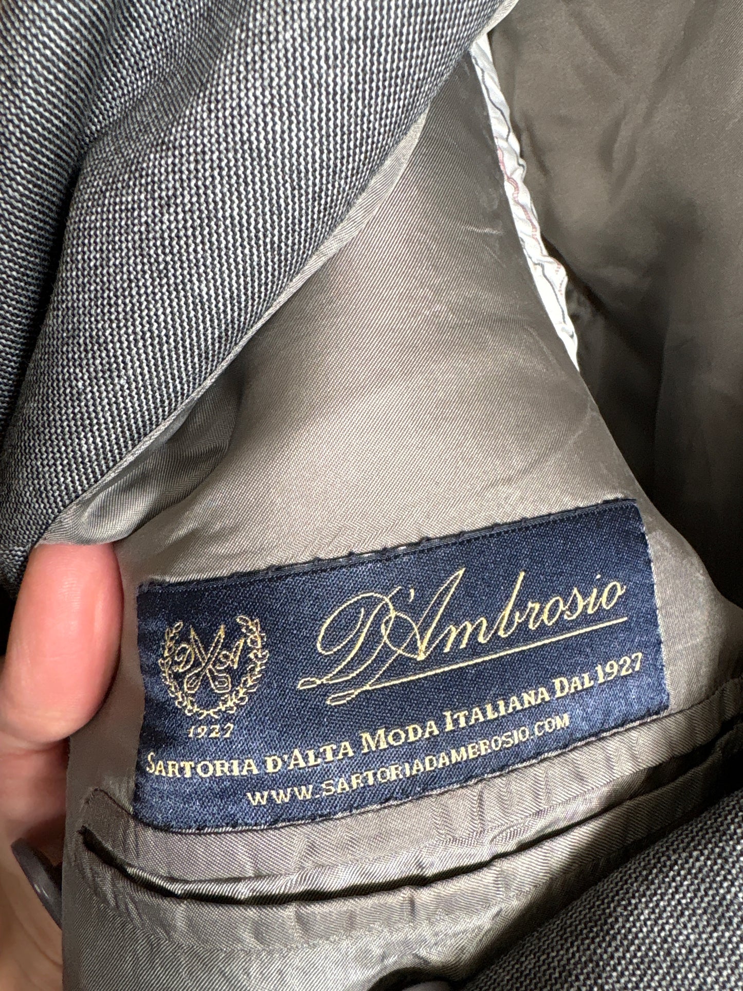 Sacou ultra luxury italian Alta Moda din lana ultra fina ușor structurată