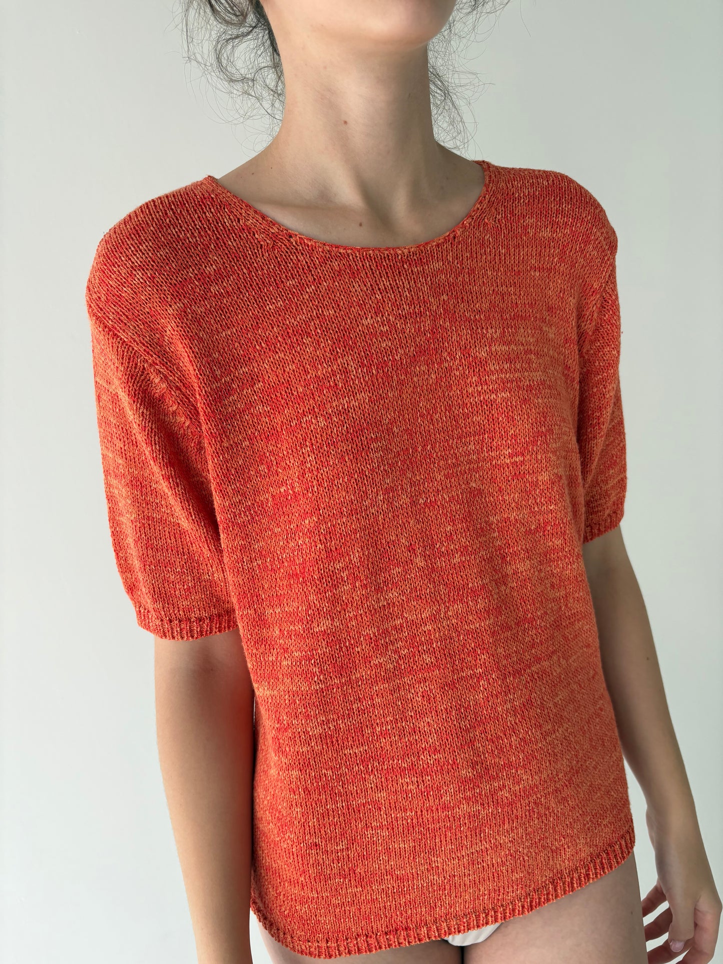 Top vintage premium din jerse de vară