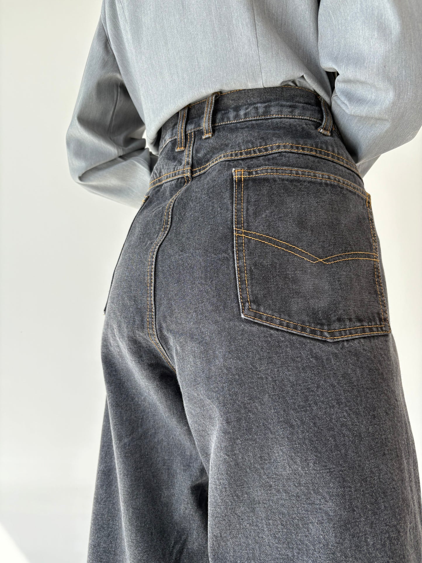 Jeans vintage premium plus size tall cu talie mai generoasă