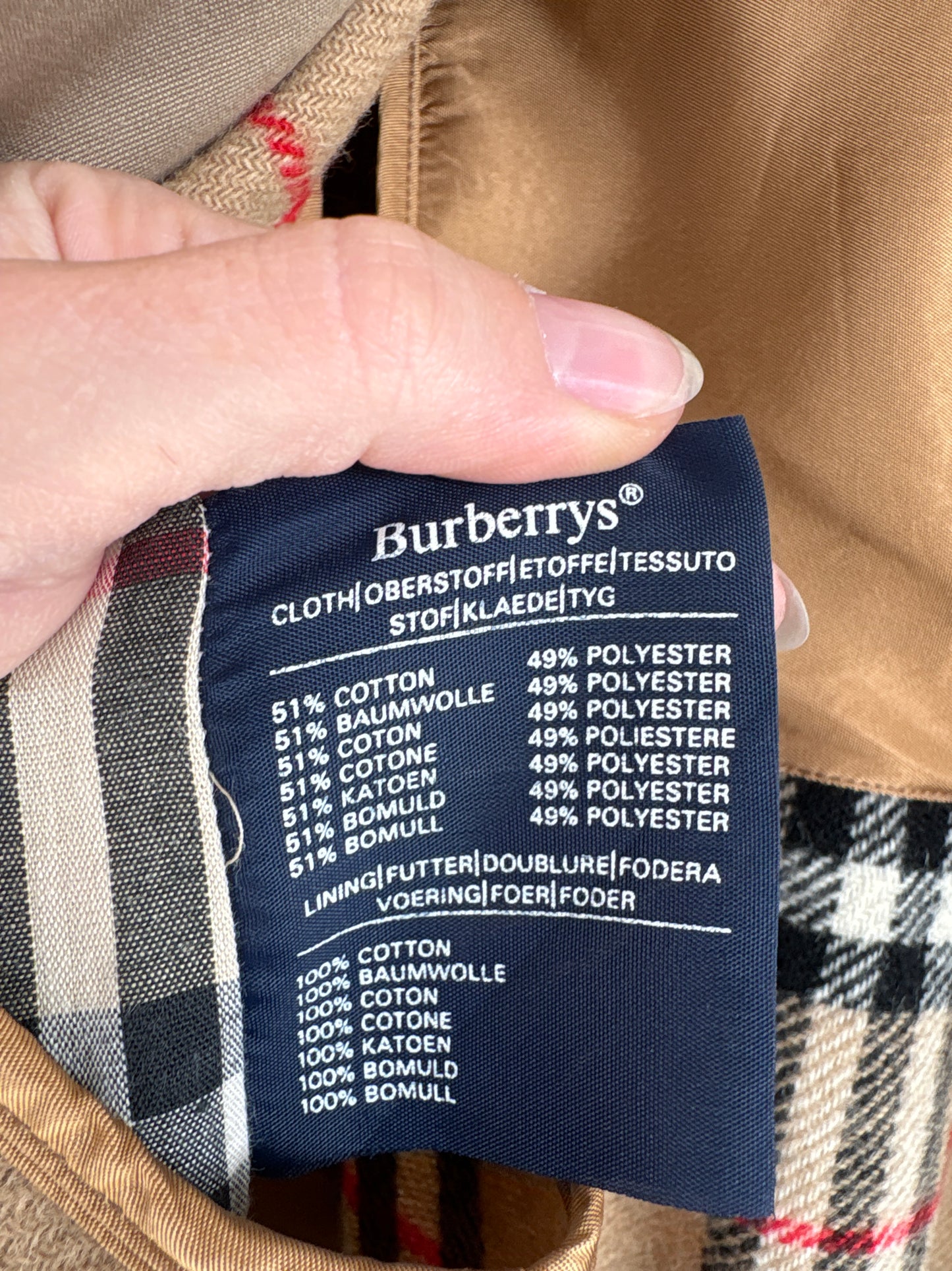 Trench vintage Burberry high end cu liner de lana