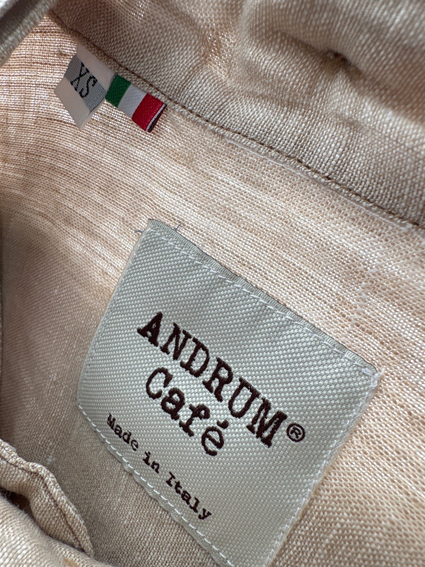 Cămașa camel italiană premium din in