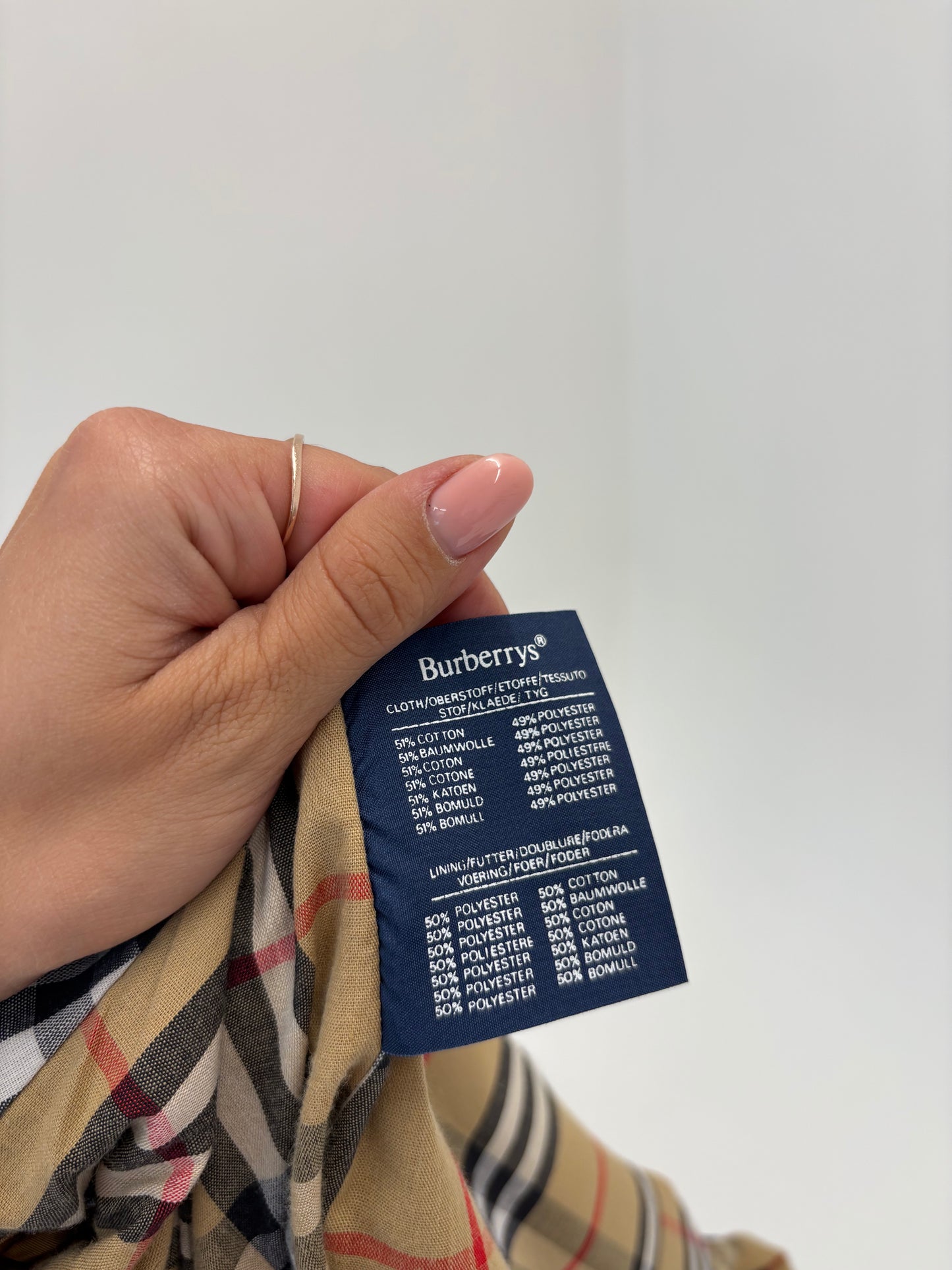 Trench Burberry vintage petite Navy blue