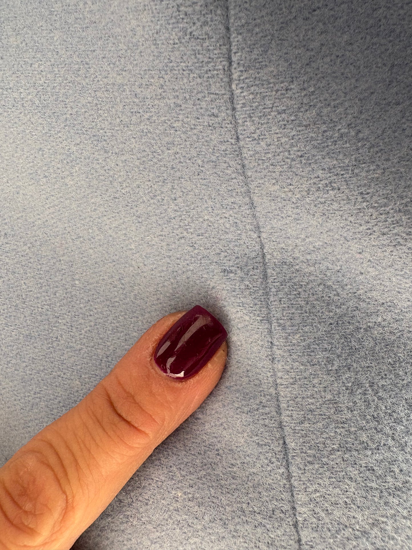 Sacou baby blue elegant din cașmir și lana extrafina