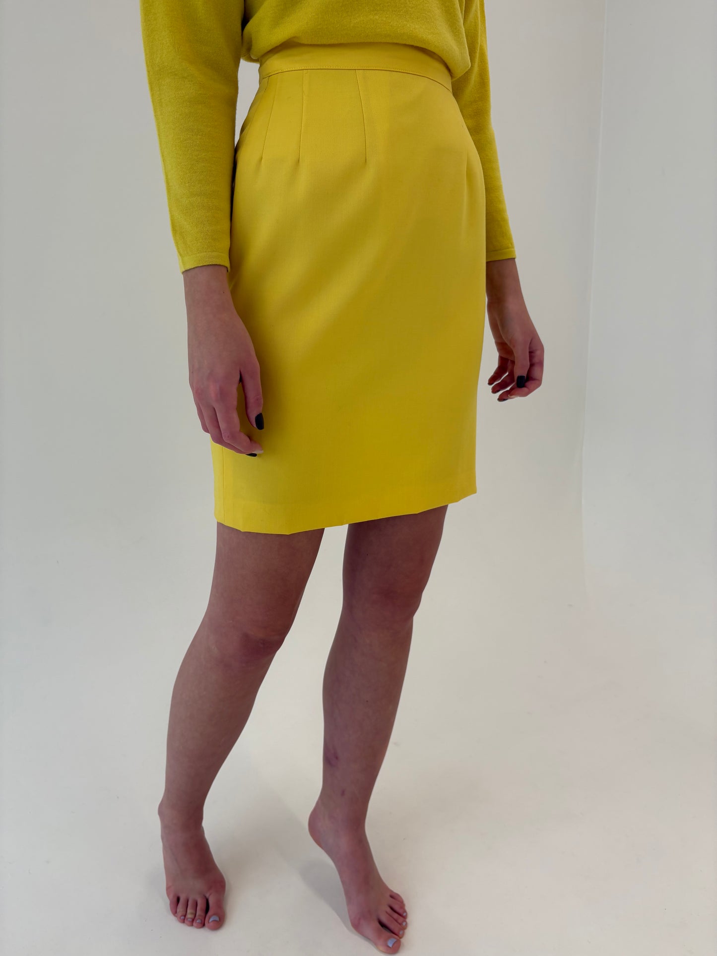 Fustă Max & Co by Max Mara conică cu talie ultra înaltă din lana extrafina