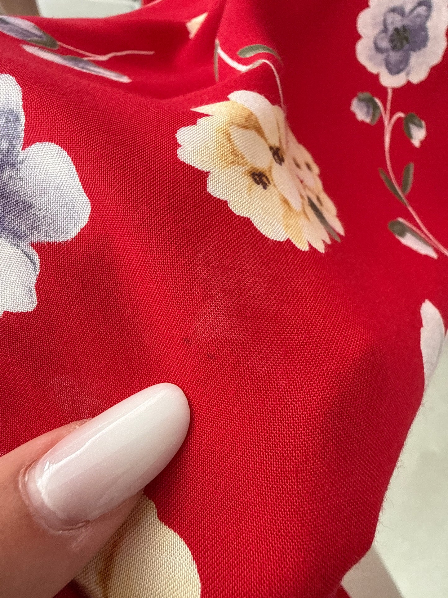 Fustă maxi ultra amplă super vaporoasă cu print floral delicat