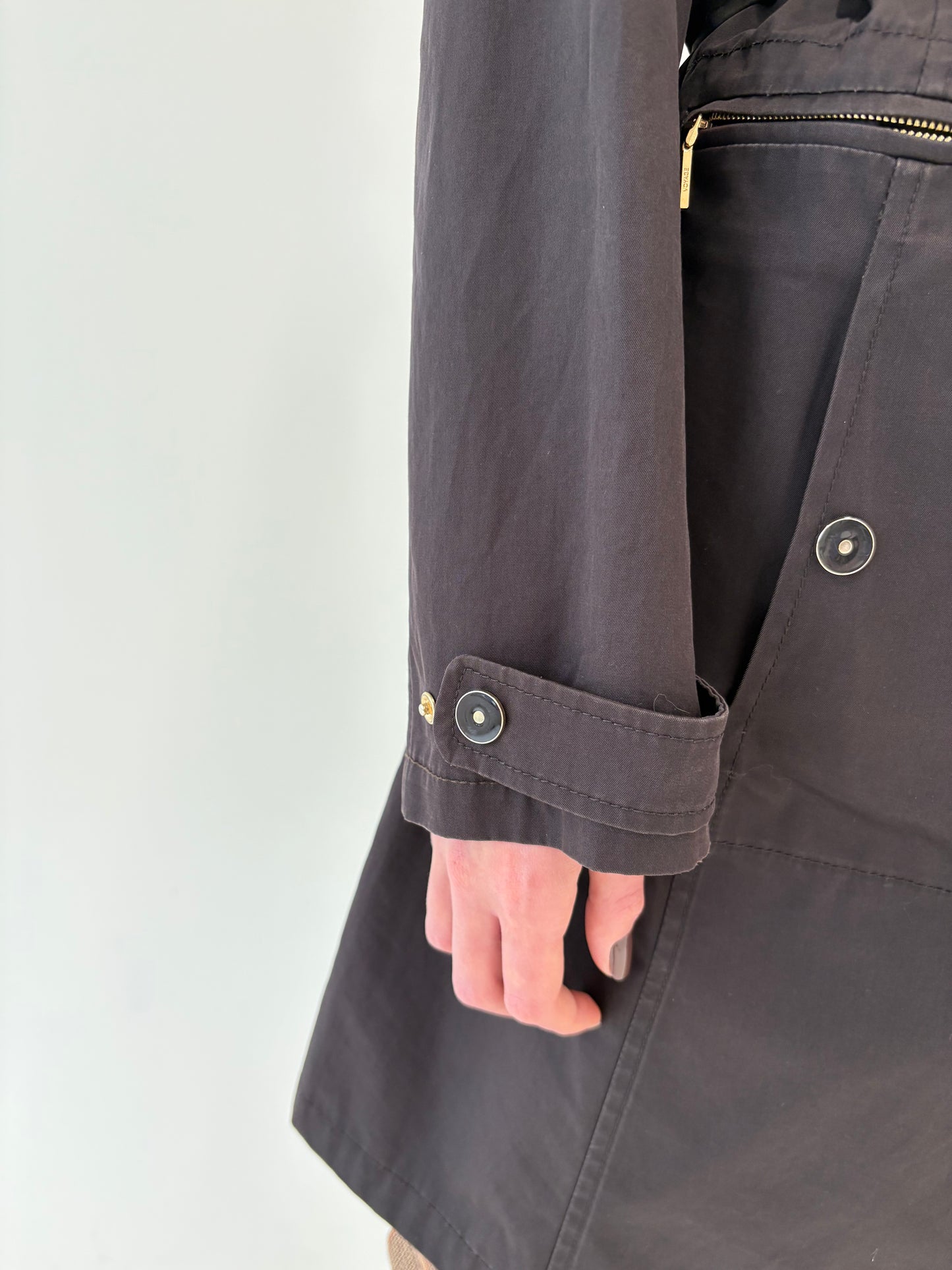 Trench de brand luxury plus size Marina Rinaldi cu dublură de iarnă detașabilă
