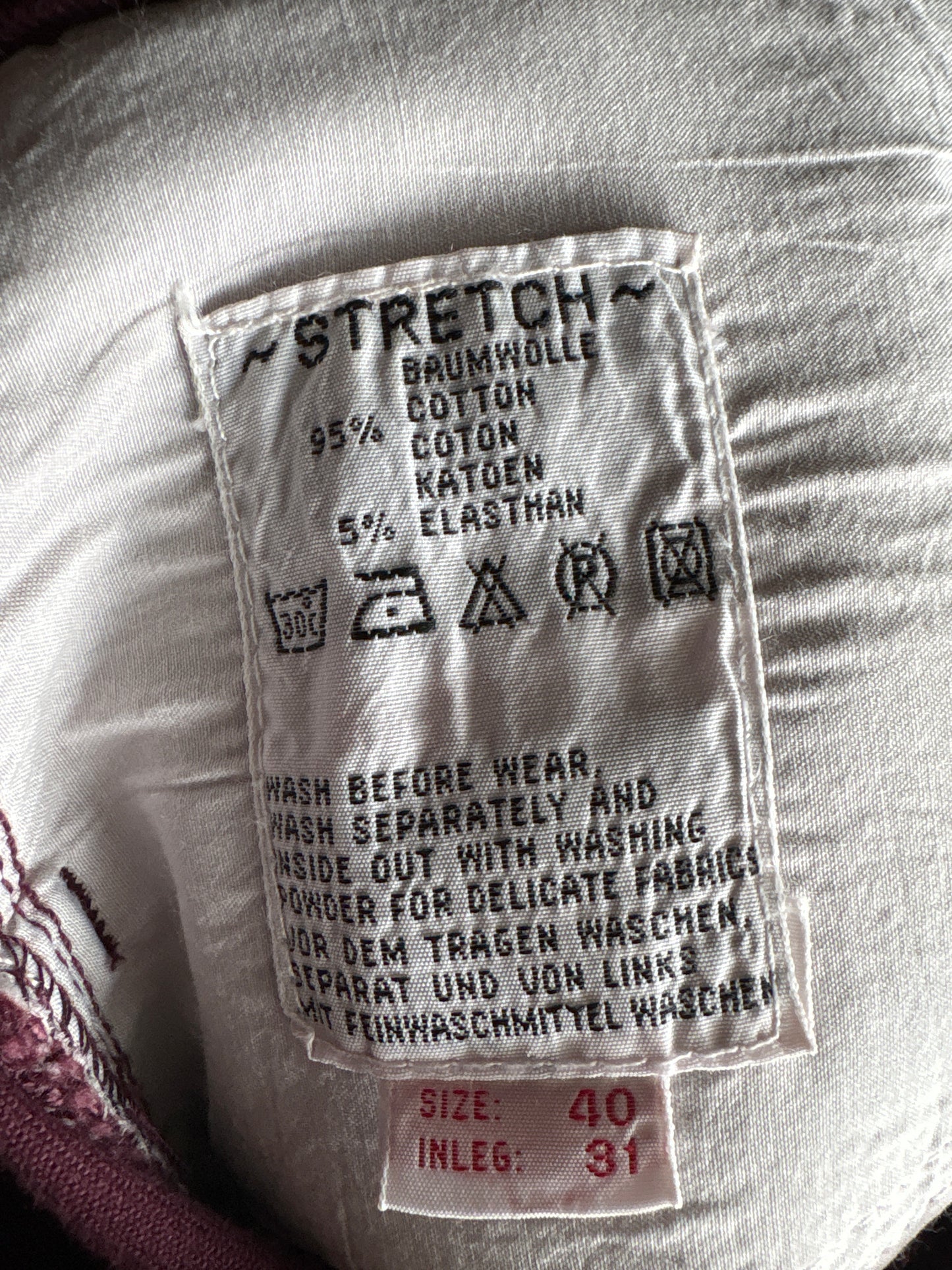 Jeans vintage burgundy cu talie ultra înaltă modelatori mom fit