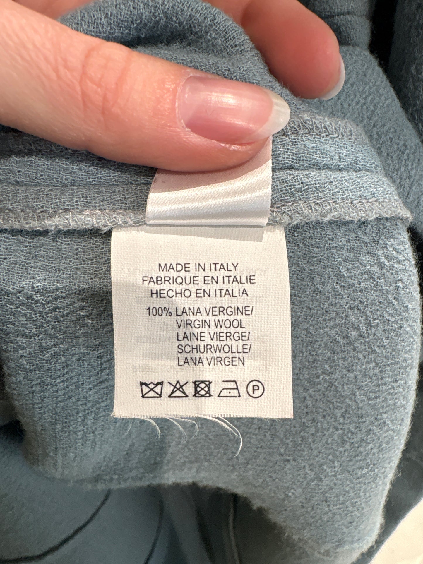 Rochie de brand luxury italian dusty baby blue în croi cambrat