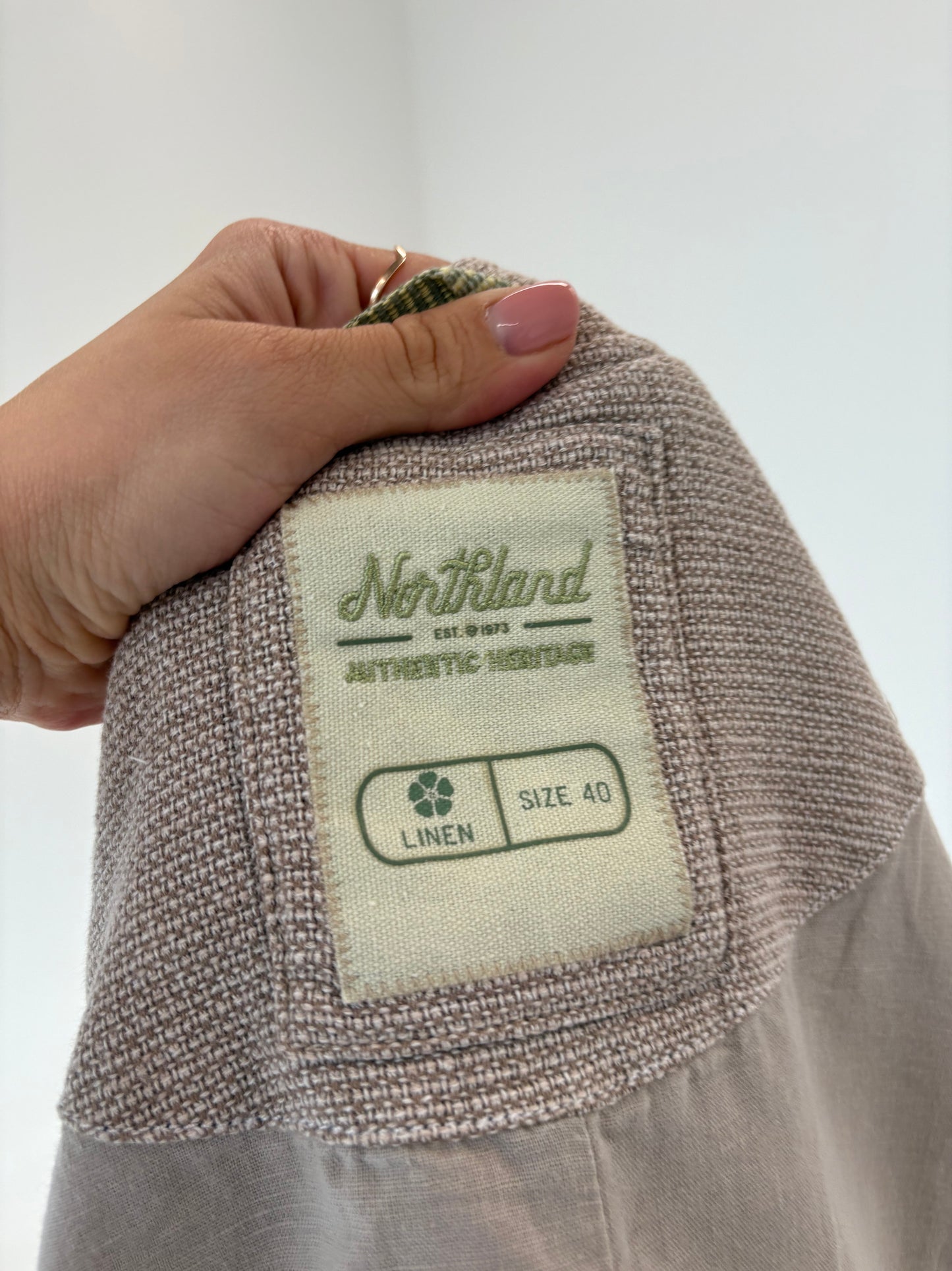 Sacou tall de bumbac cu broderie din pânză grea de in și bumbac