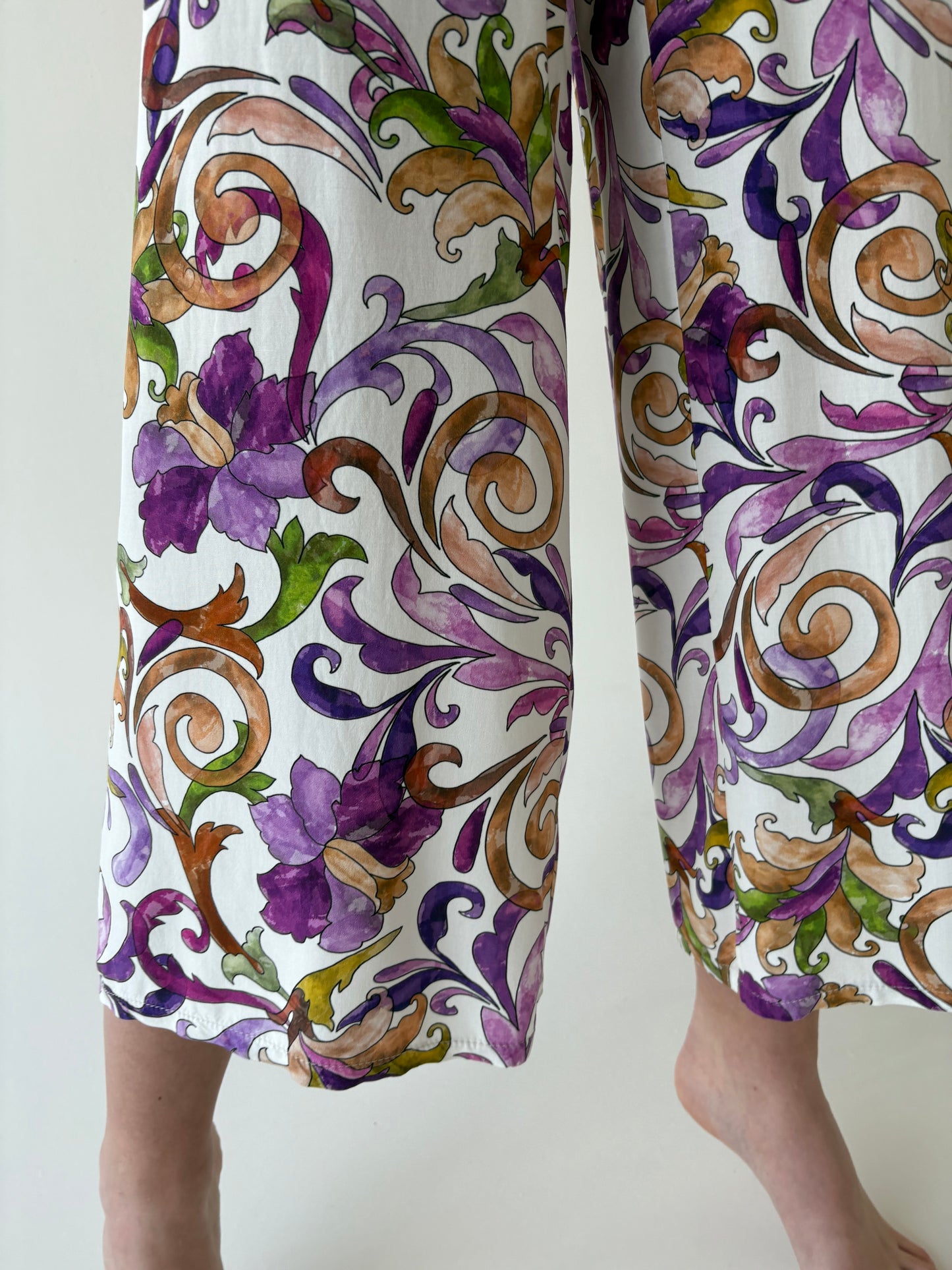 Set vintage super vaporos in culori superbe: pantaloni palazzo + rochie