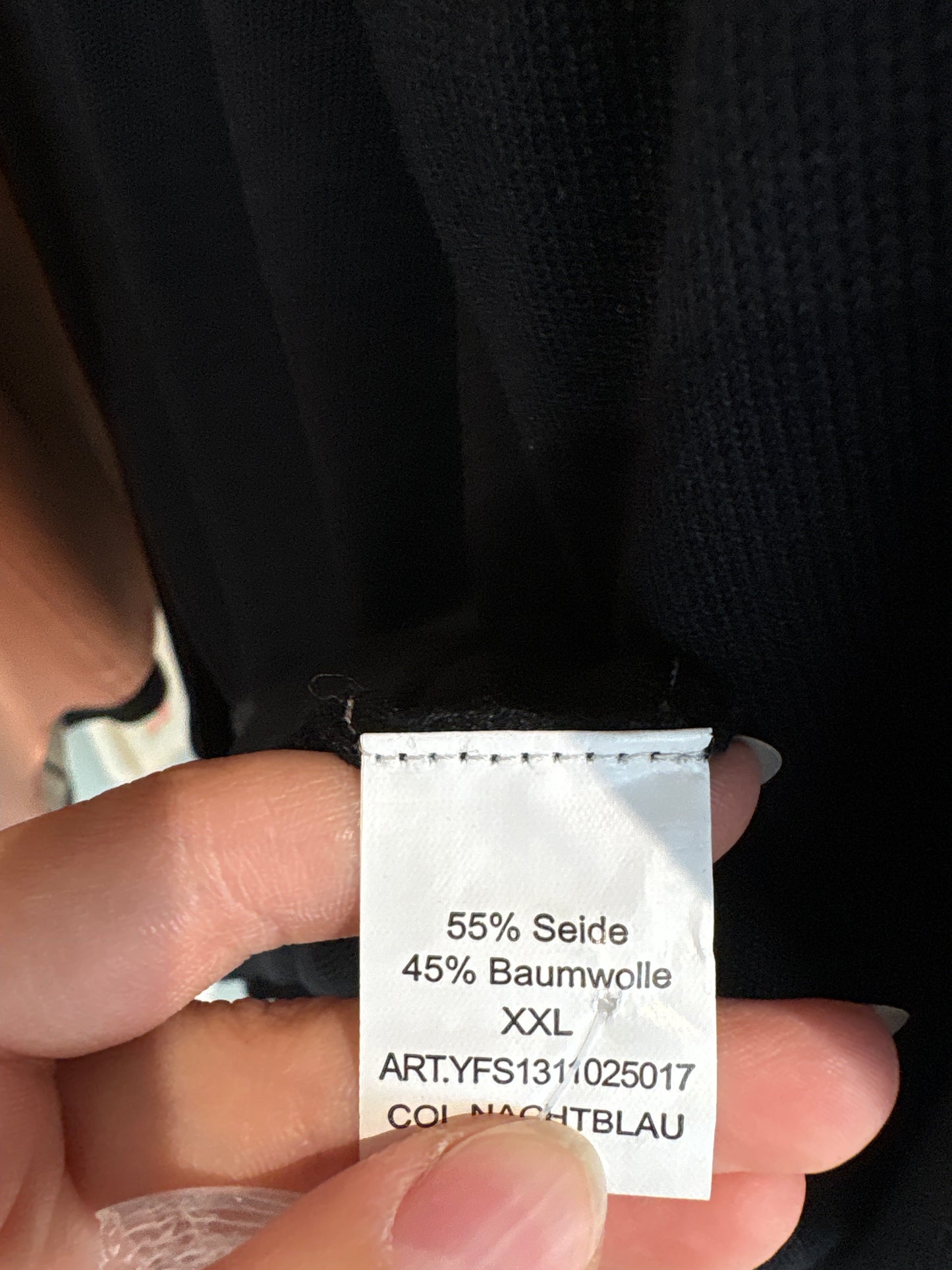 Cardigan negru luxury din mătase naturală și bumbac