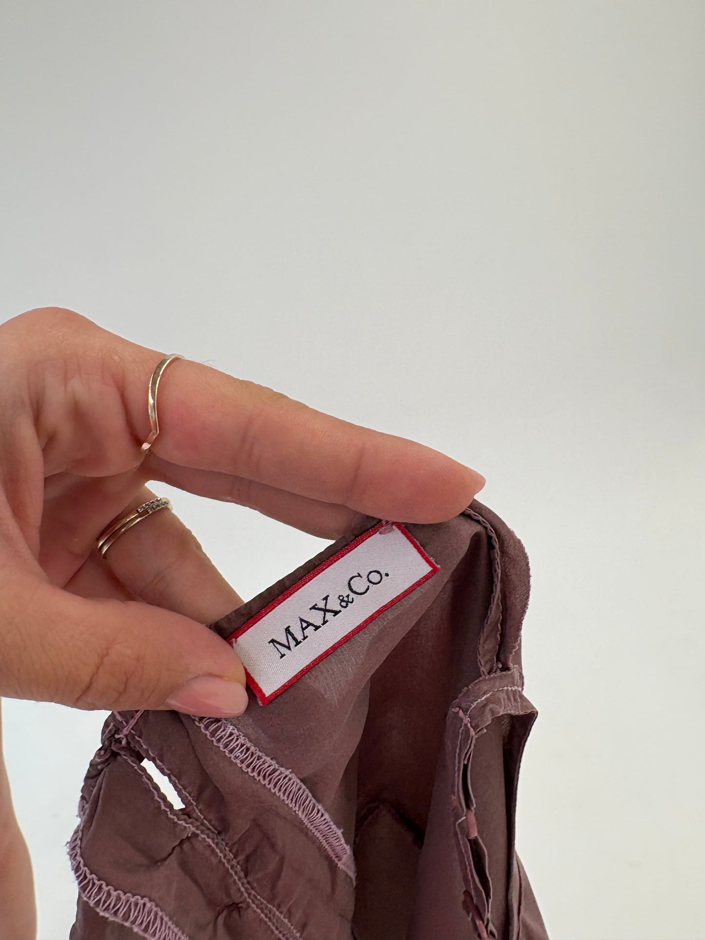 Top Max & Co by Max Mara din mătase naturală mată Rio furou