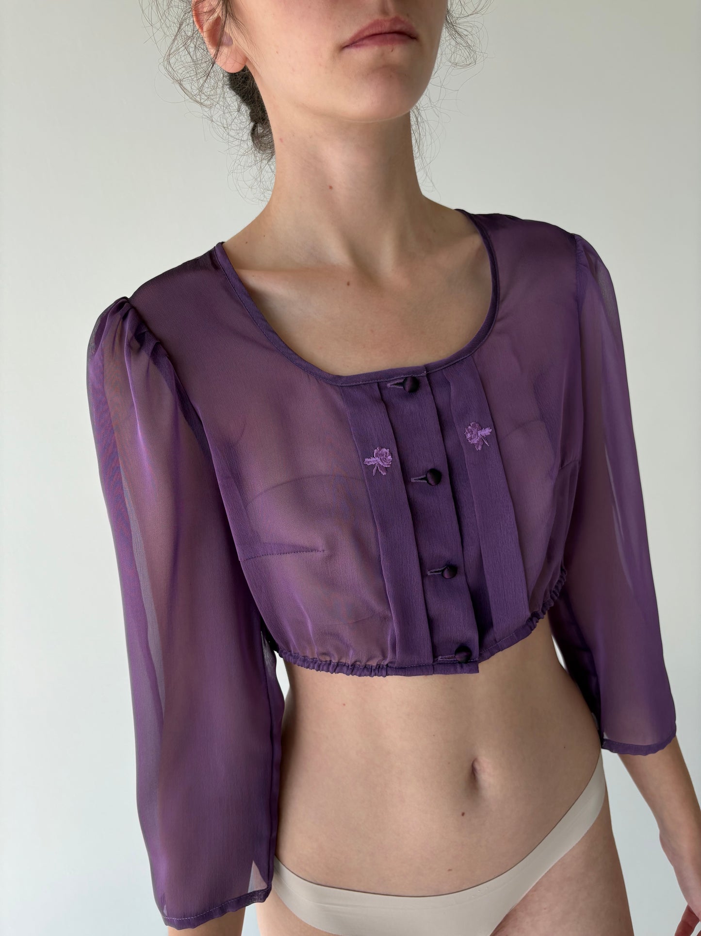 Top vintage luxury Sportalm din voal