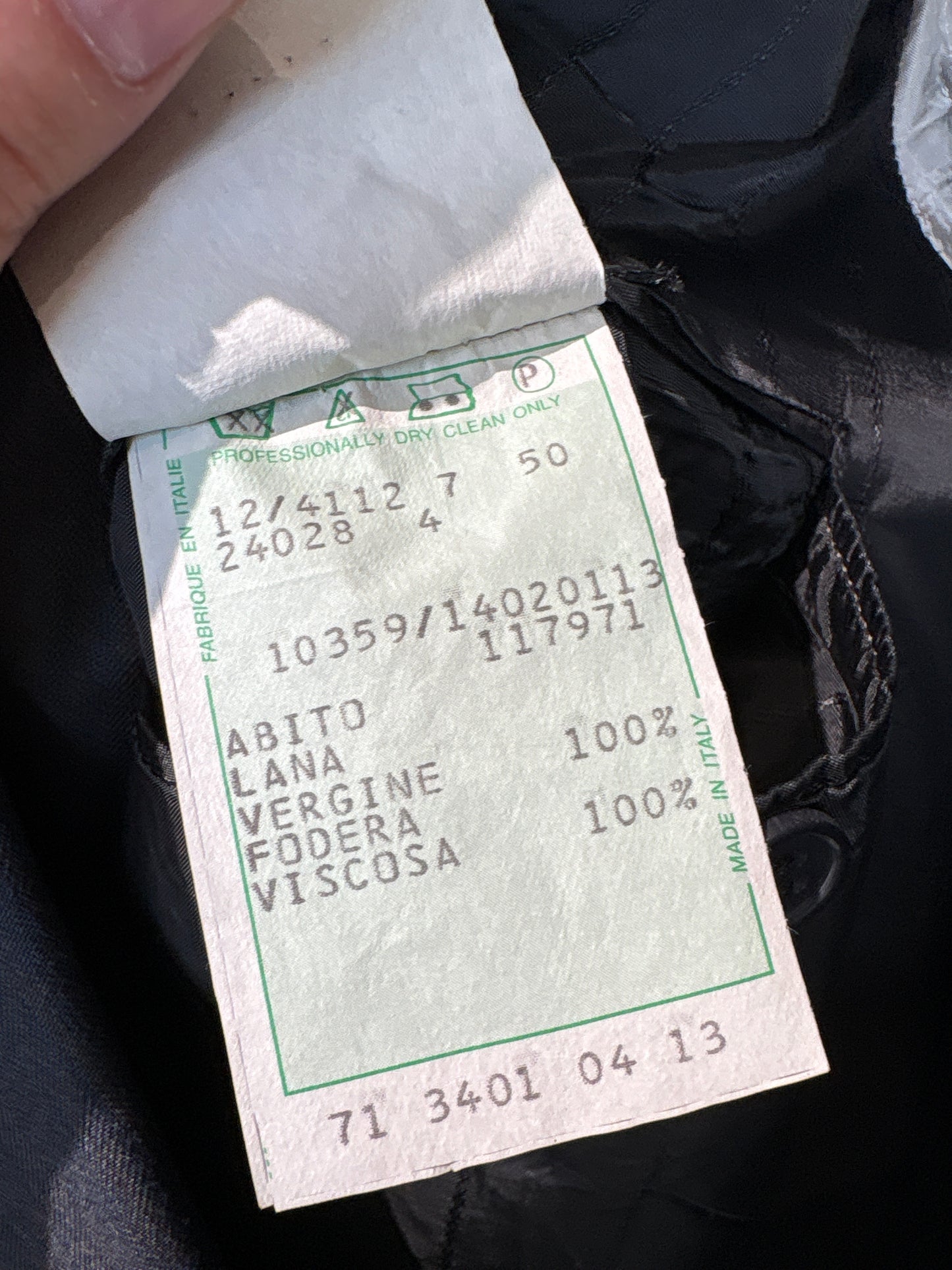 Costum italian în croi actual din stofă de lana extrafina în nuanța superbă