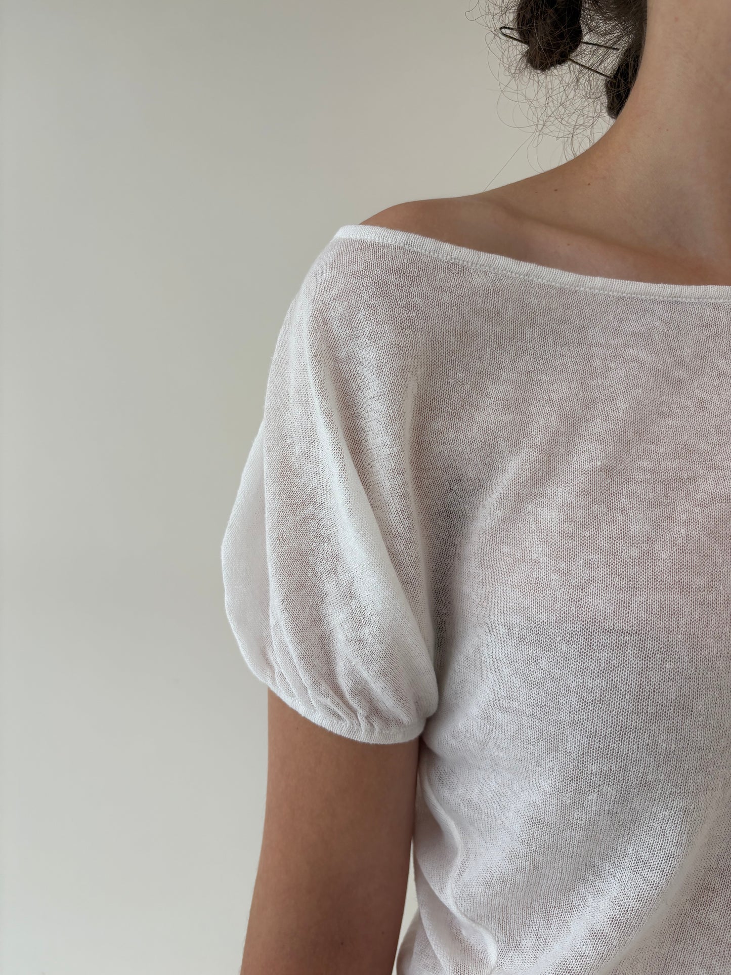 Top de brand super premium italian Twin Set din jerse de bumbac