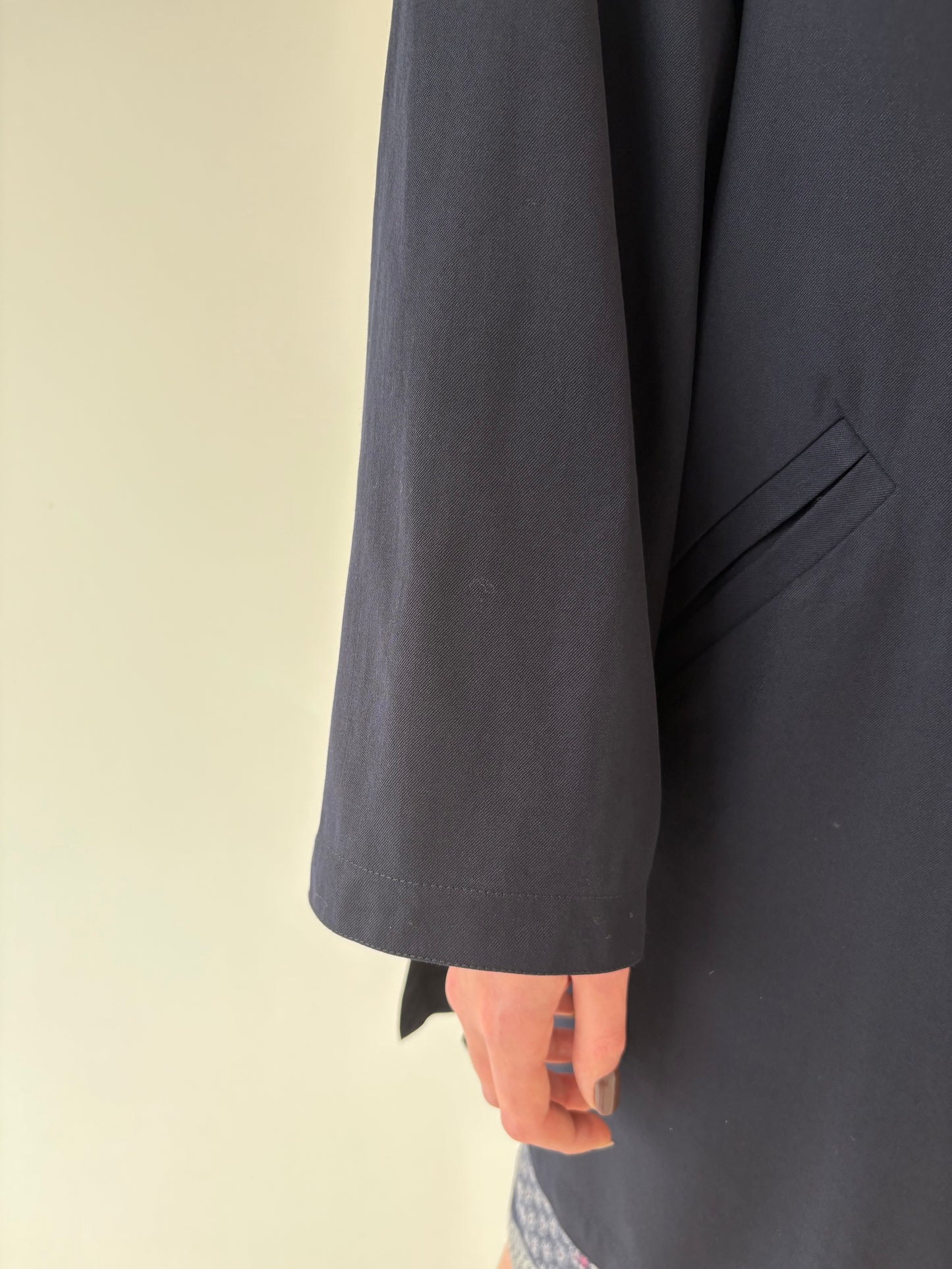 Pardesiu în stil Balenciaga de brand luxury plus size Marina Rinaldi din lana extrafina