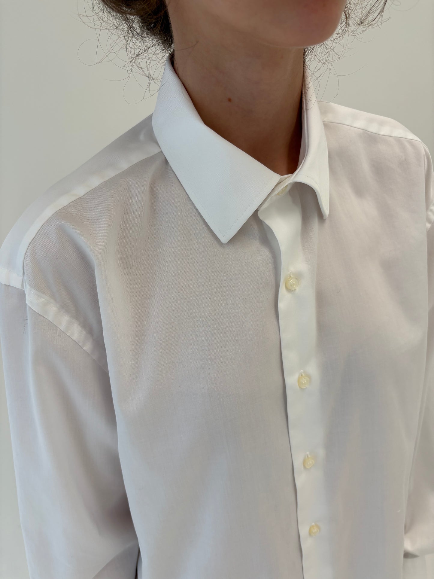 Cămașa premium italiană clasică din poplin excepțional de bumbac