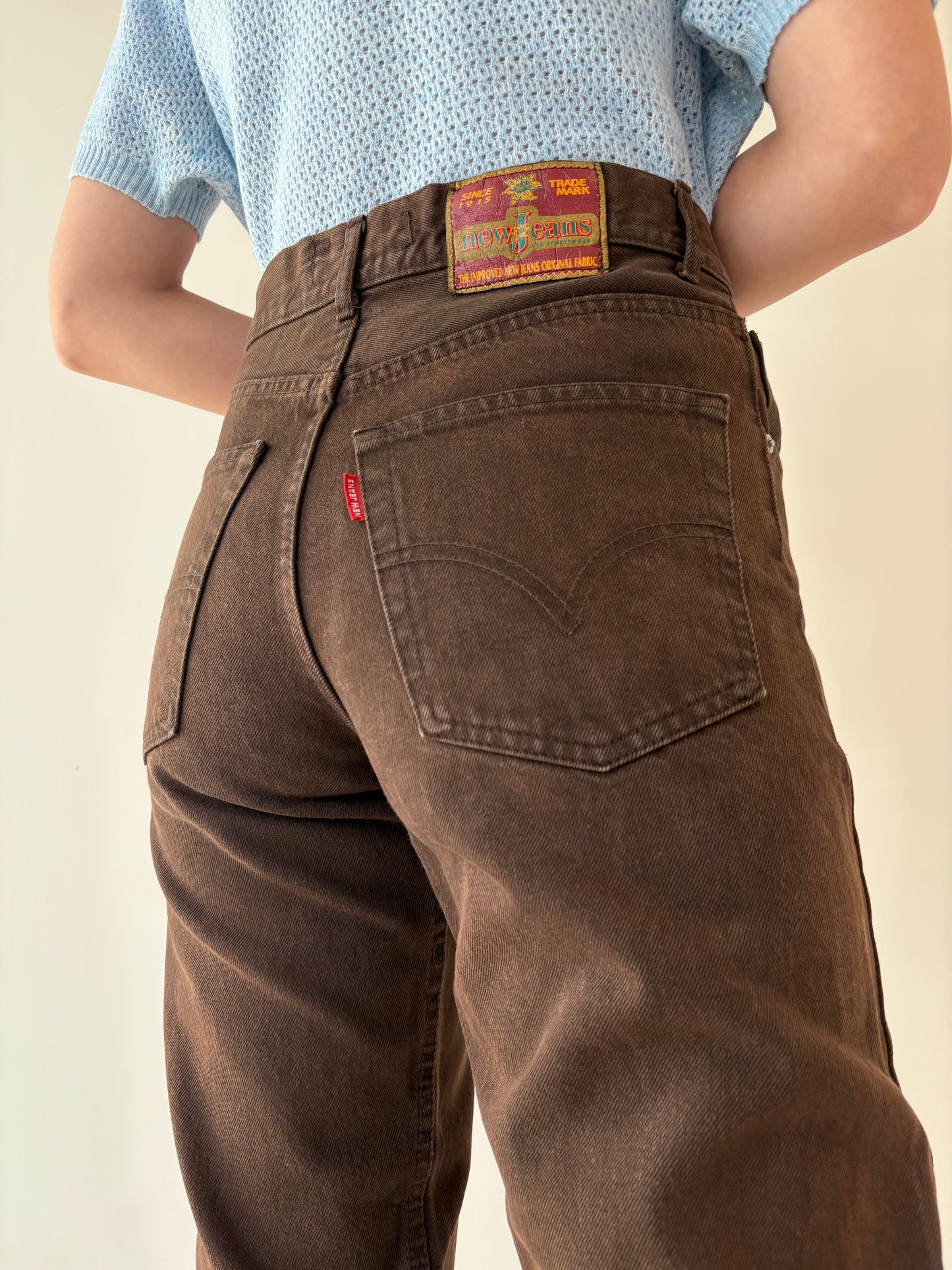 Jeans premium boyfriend fit tall vintage chocolate brown