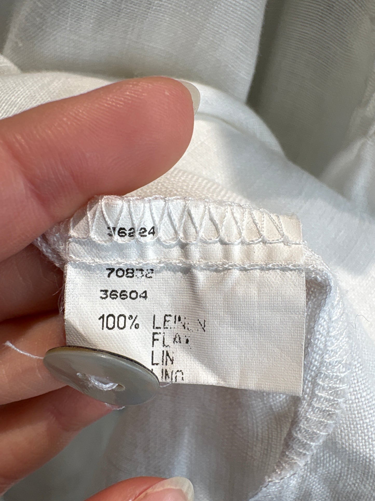 Cămașa excepțională din pânză de in in croi ultra chic cu mâneci ample