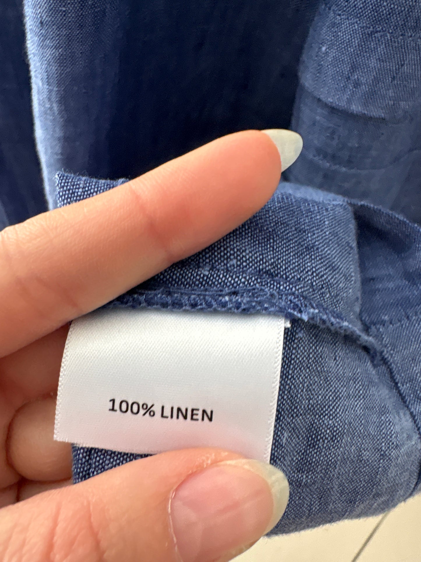 Tunica jeans Blue din in premium în croi lejer