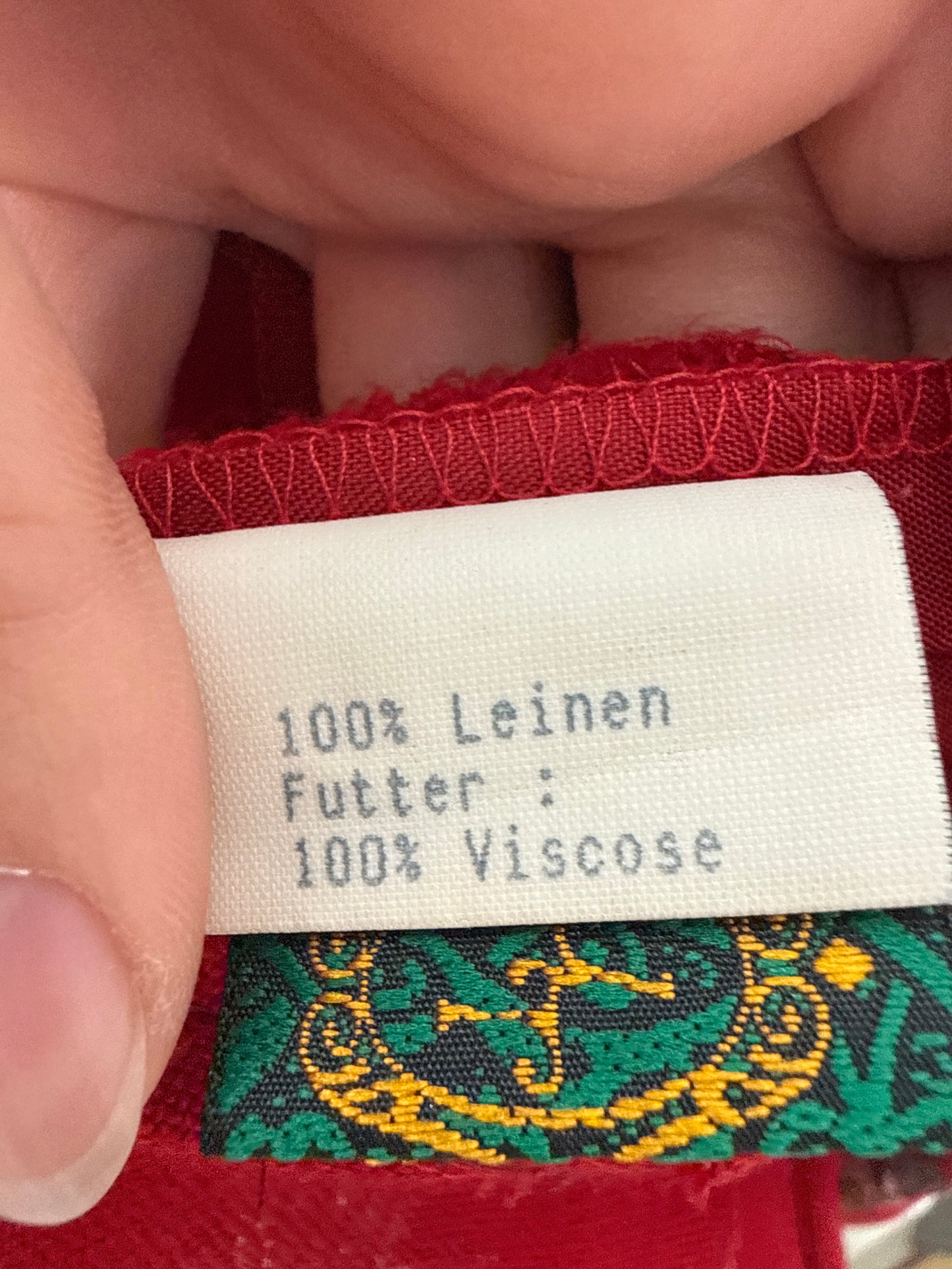 Rochie maxi din pânză grea de in cu corsaj și mâneci ușor bufante