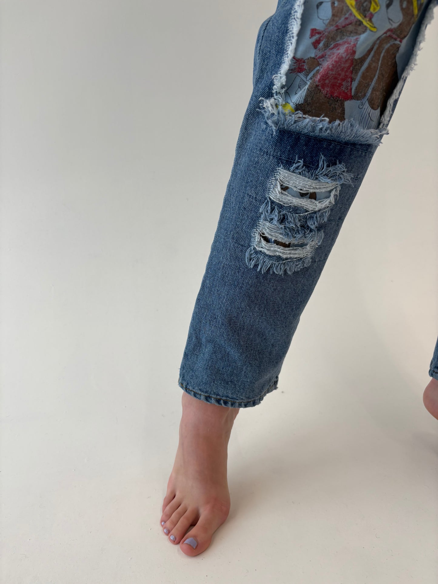 Jeans vintage premium tall Patchwork classic wash