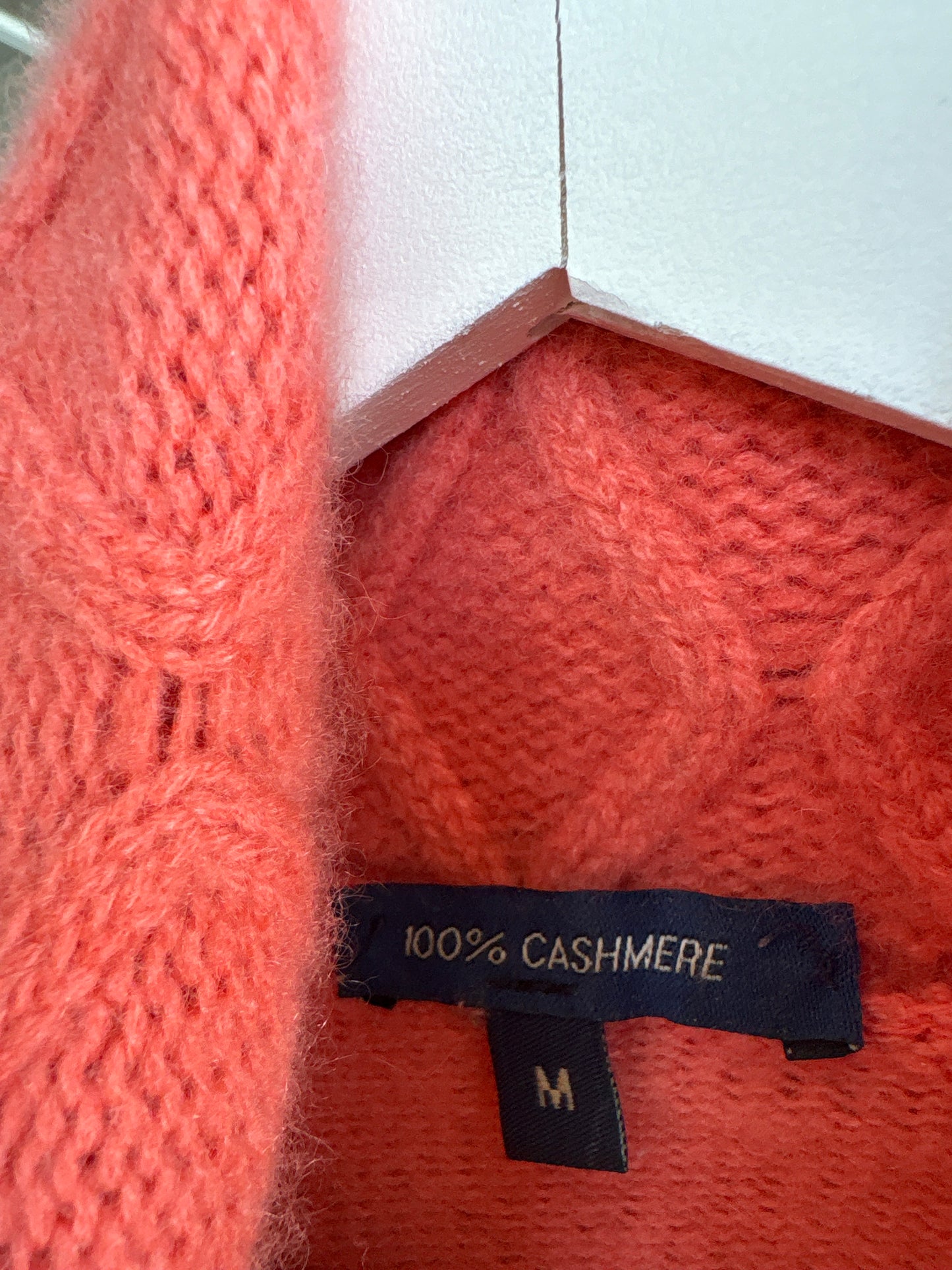 Maleta tall din cașmir multiply super gros salmon Pink
