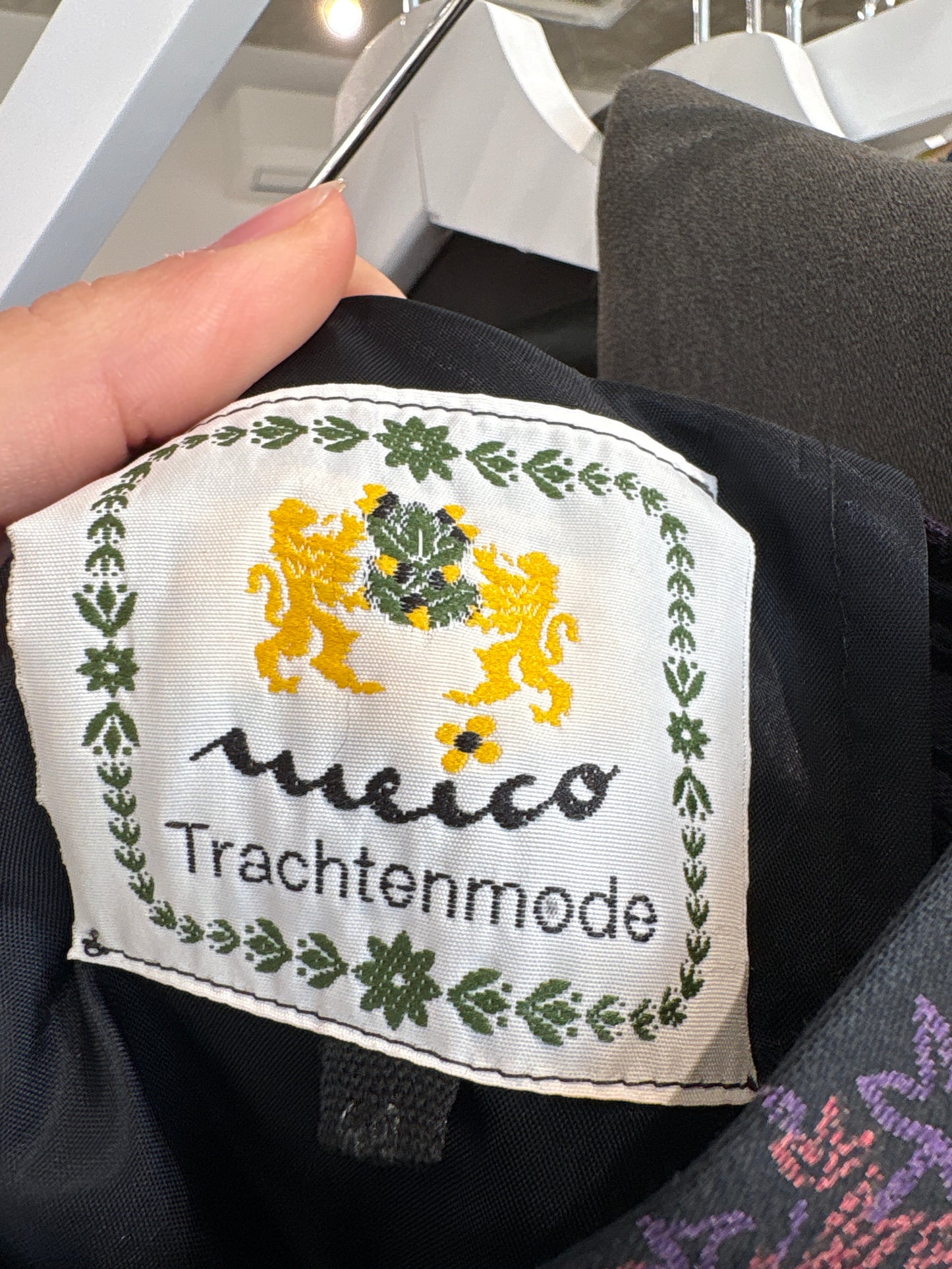 Fustă vintage în nuanțe superbe de toamnă cu talie ultra înaltă marcată