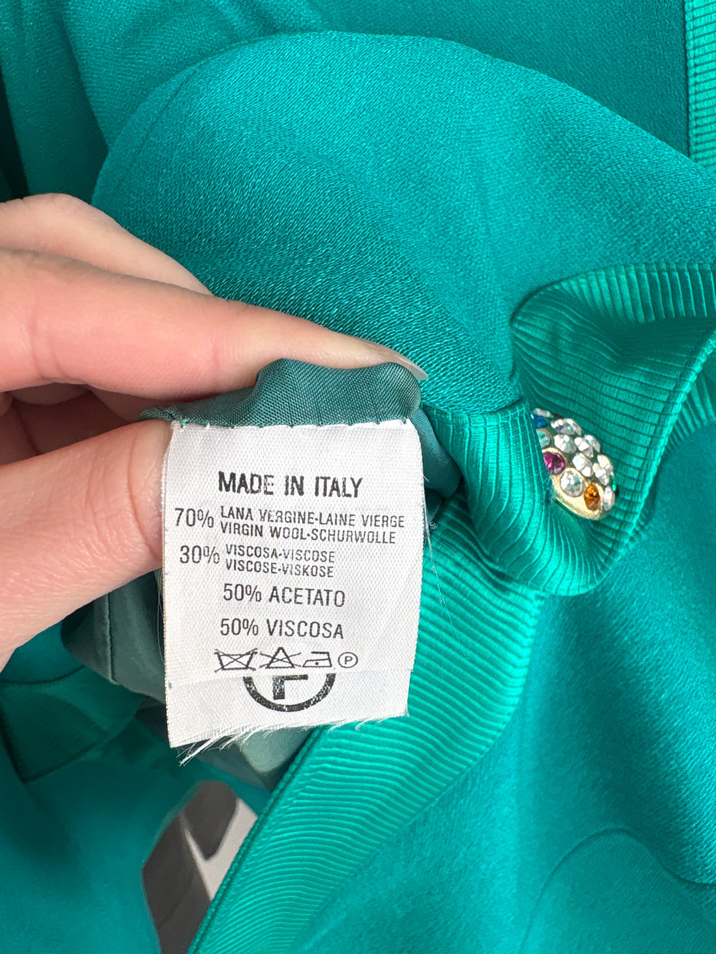 Deux piece excepțional vintage cu sacou cambrat și fustă conică