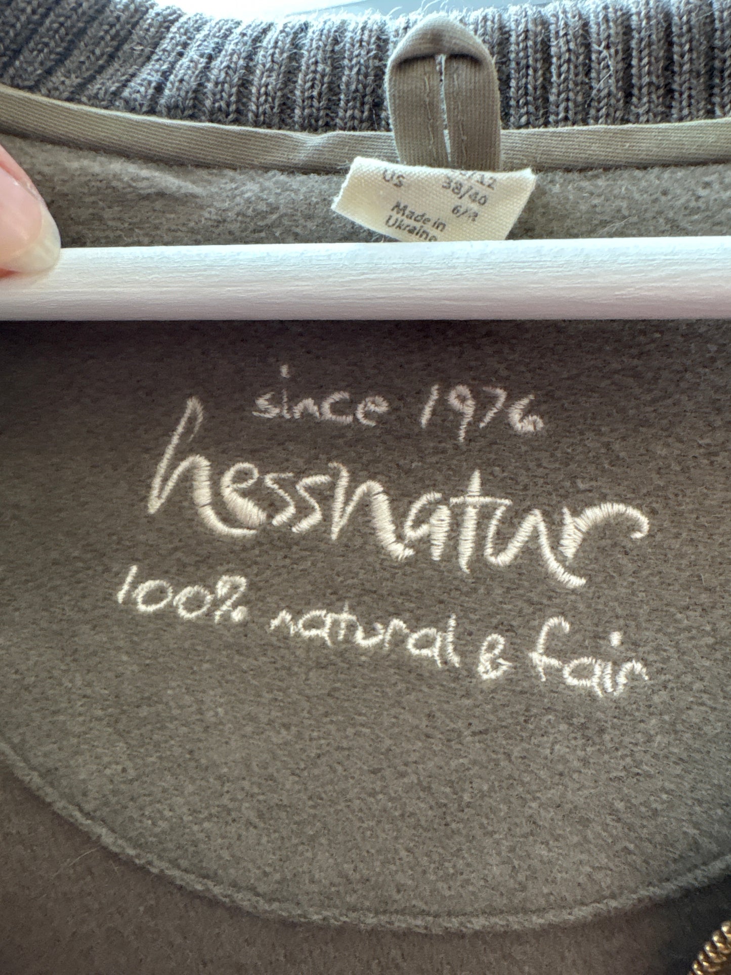 Jacheta din lana plina cu influențe casual gri colorat