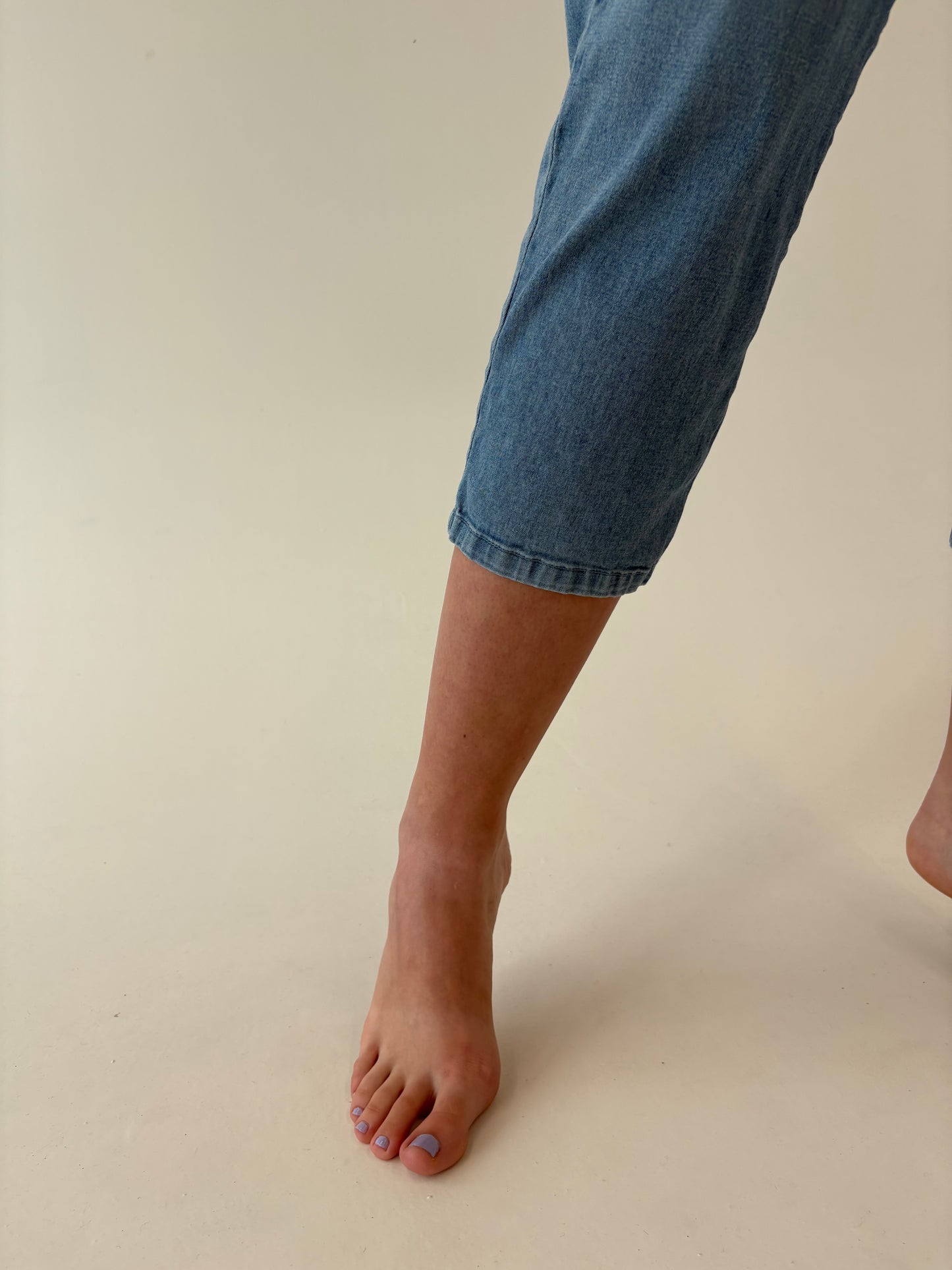 Jeans vintage petite ultra modelator confort cu talie înaltă