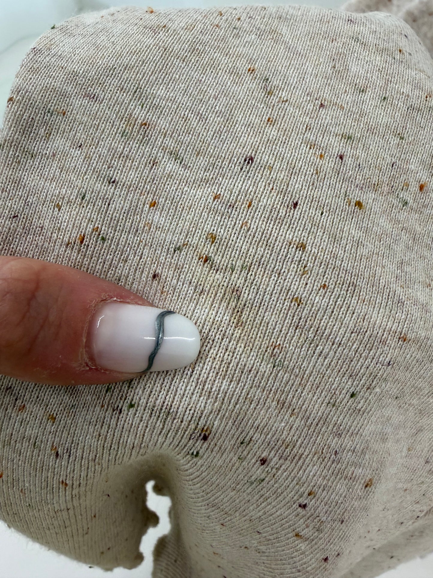 Set nude cu inserție de dantelă macrame din jerse ribbed structurat de bumbac